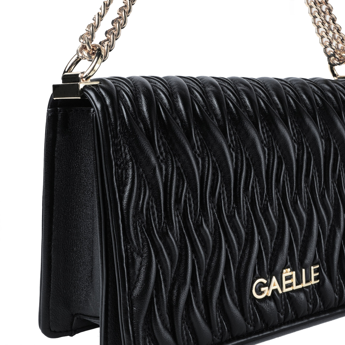 Gaëlle Borsa Reg Shoulder Strap Plissé Nero - 3 Gaëlle Borsa Reg Shoulder Strap Plissé Nero - 3
