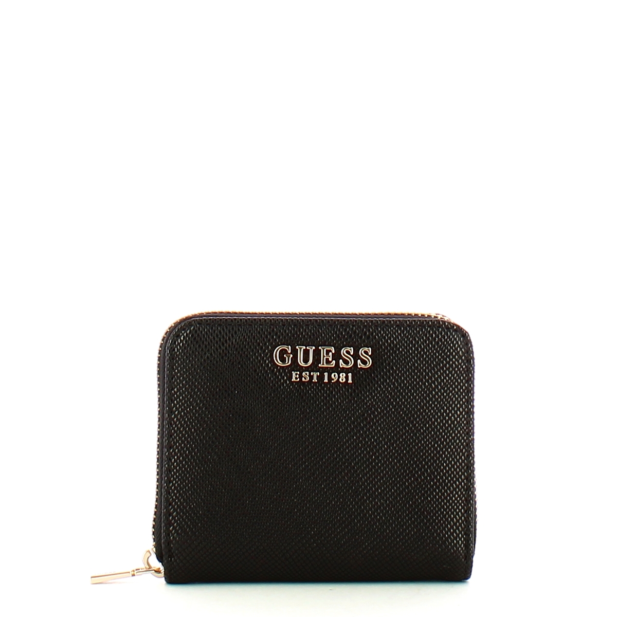 Guess Portafoglio Laurel Small Zip Around Black - 1
