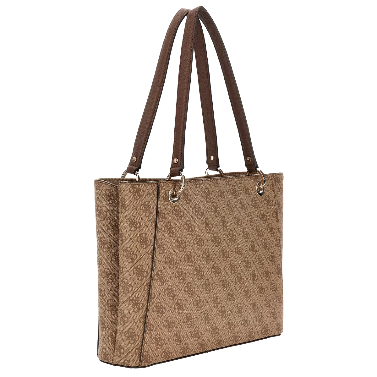 Guess Shopper Noelle Latte Logo Brown - 3 Guess Shopper Noelle Latte Logo Brown - 3
