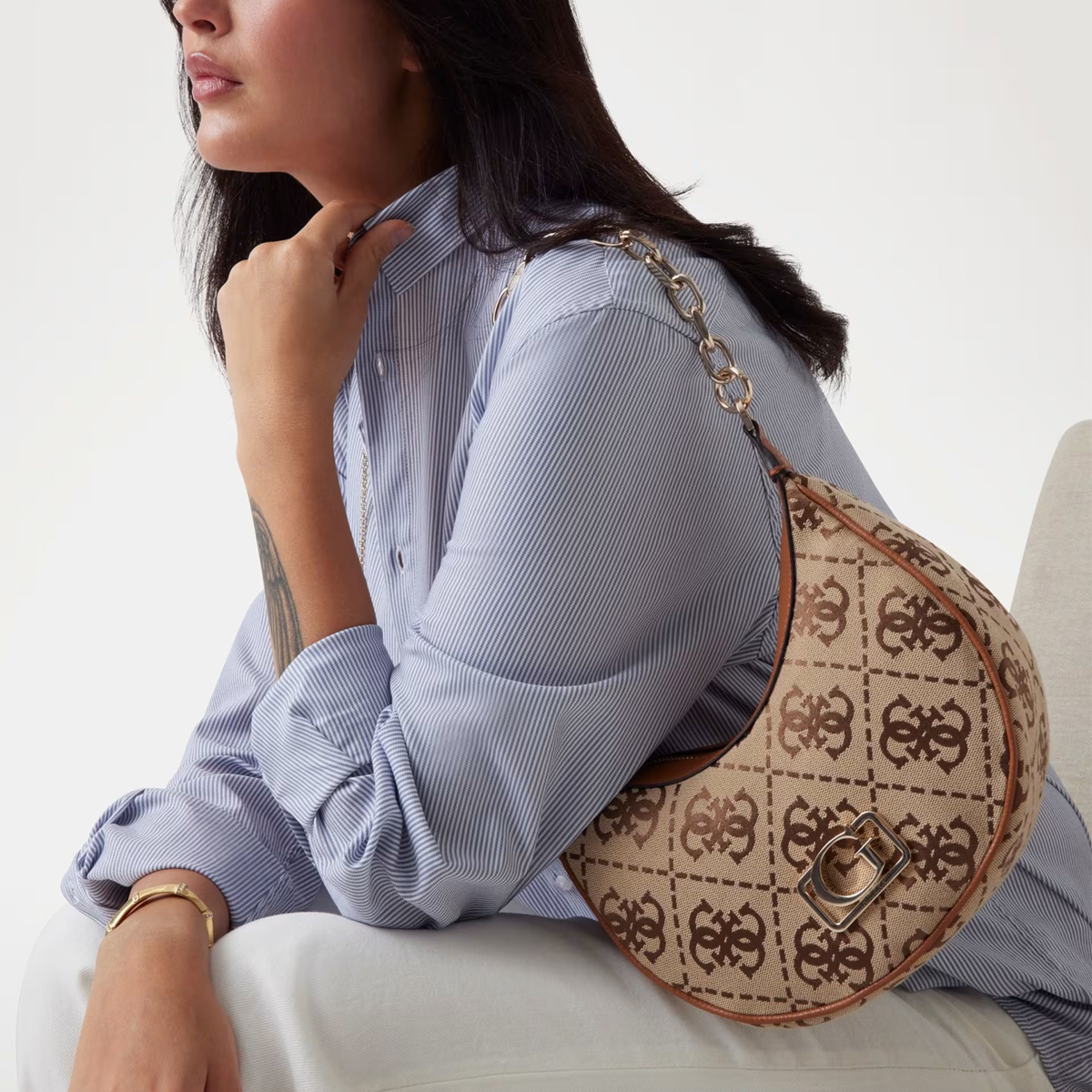 Guess Hobo Circe 4G Latte Logo - 2 Guess Hobo Circe 4G Latte Logo - 2