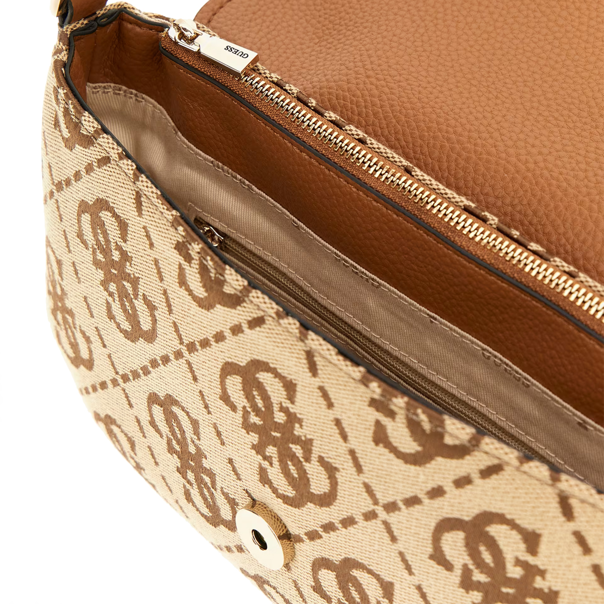 Guess Borsa a spalla Circle Flap Latte Logo - 4 Guess Borsa a spalla Circle Flap Latte Logo - 4
