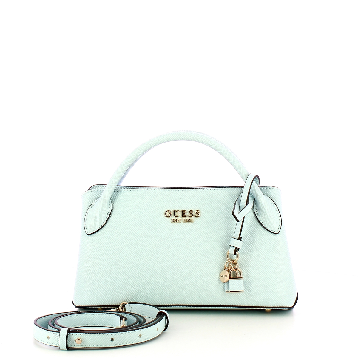 Guess Borsa a mano Fedana Small Powder Blue - 4