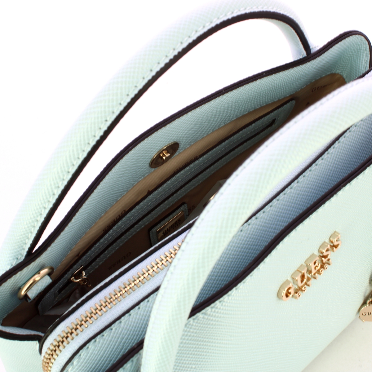 Guess Borsa a mano Fedana Small Powder Blue - 5