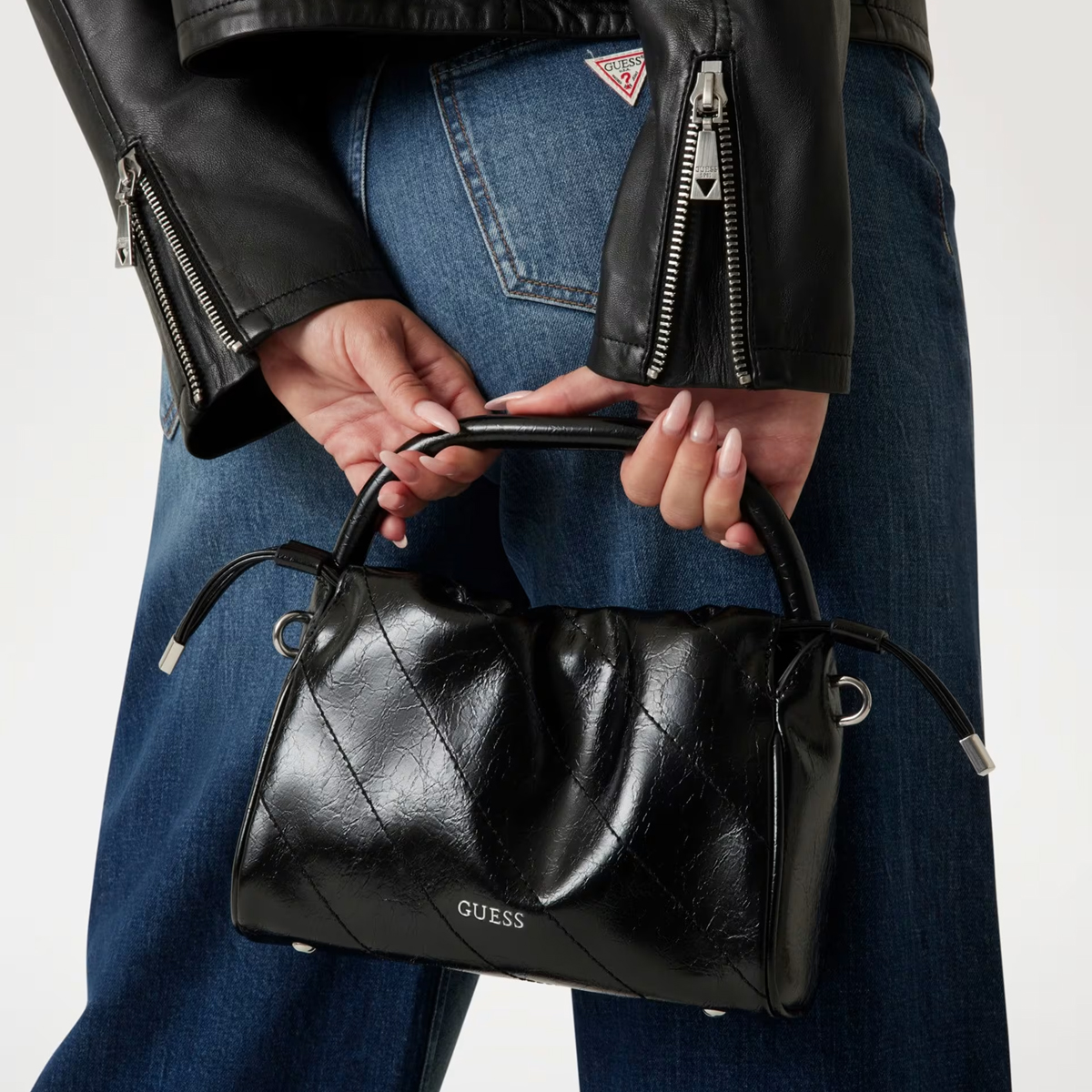 Guess Mini Borsa a mano Amys Black - 5