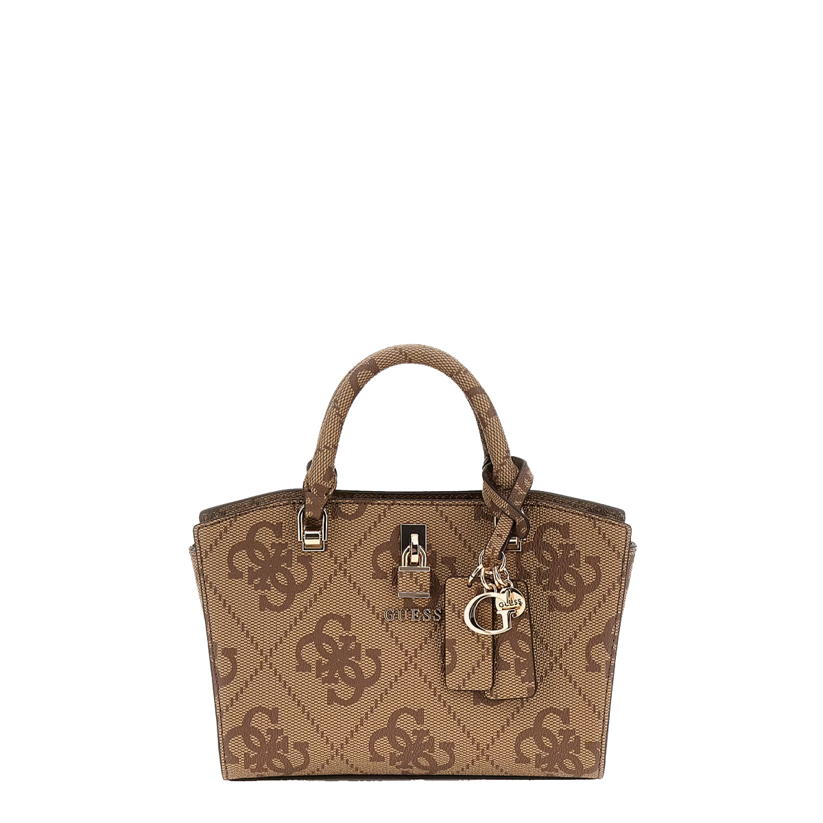 Guess Mini Borsa a mano Queensland Latte Logo - 1 Guess Mini Borsa a mano Queensland Latte Logo - 1