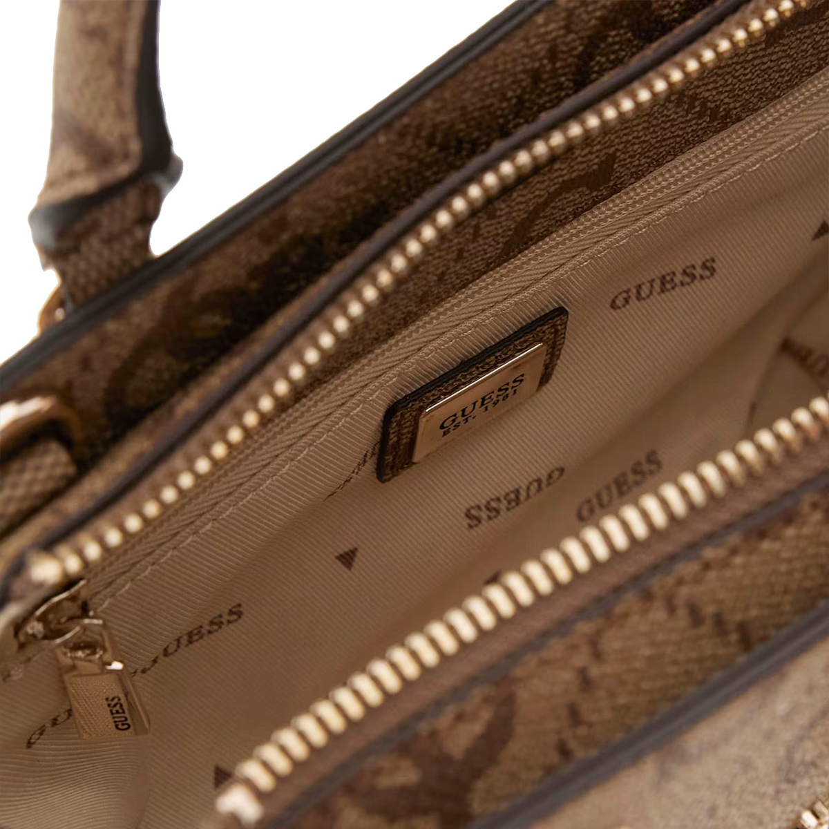 Guess Mini Borsa a mano Queensland Latte Logo - 4 Guess Mini Borsa a mano Queensland Latte Logo - 4