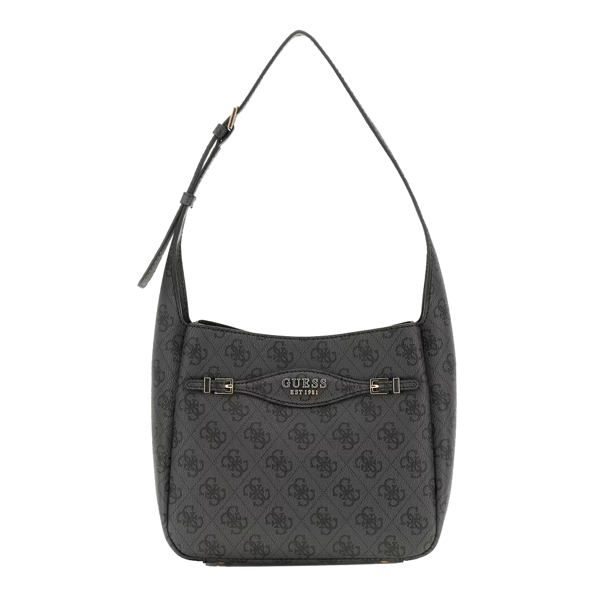 Guess Hobo Bag Mini Katya Coal Logo - 1 Guess Hobo Bag Mini Katya Coal Logo - 1