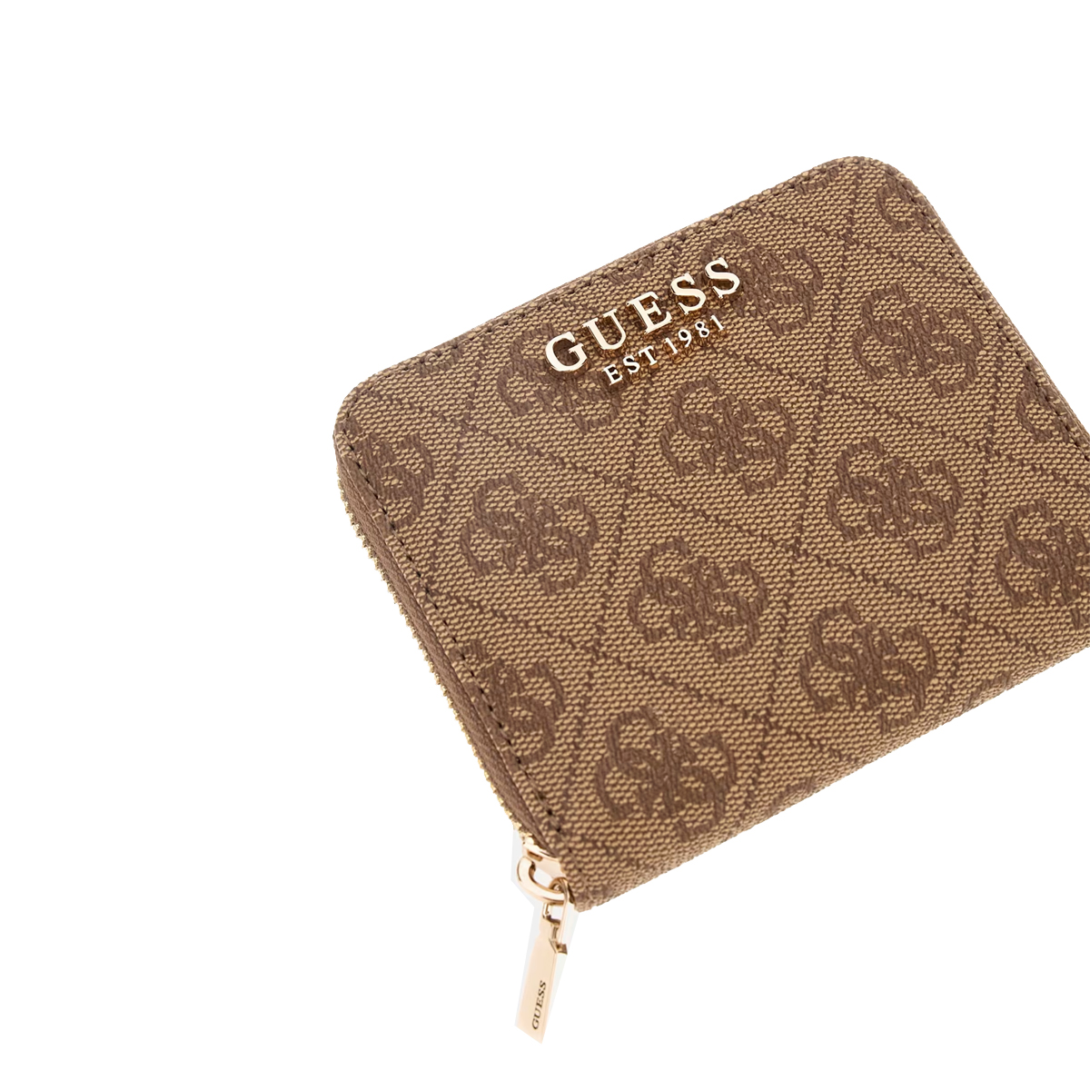 Guess Portafoglio Piccolo Laurel II Zip Around Latte Logo - 3 Guess Portafoglio Piccolo Laurel II Zip Around Latte Logo - 3