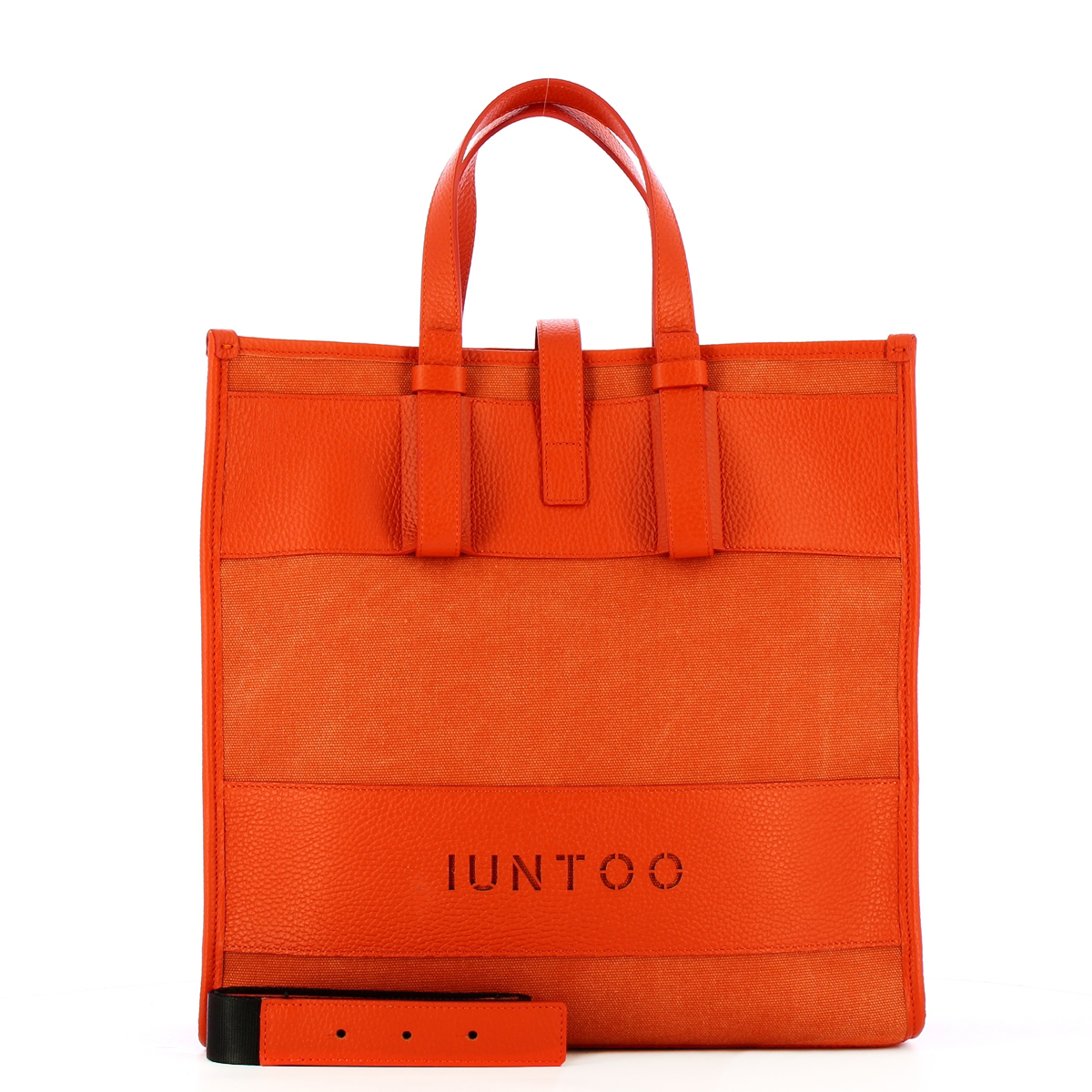 Iuntoo Shopper Grande Essenziale Arancio Arancio - 4