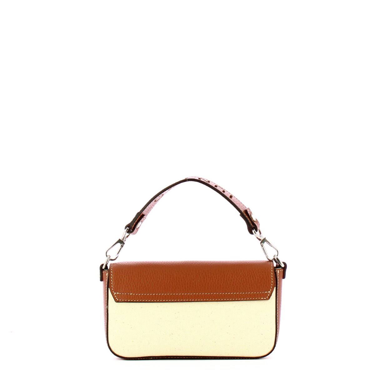 Iuntoo Mini Borsa a mano Essenziale Cuoio Naturale - 3