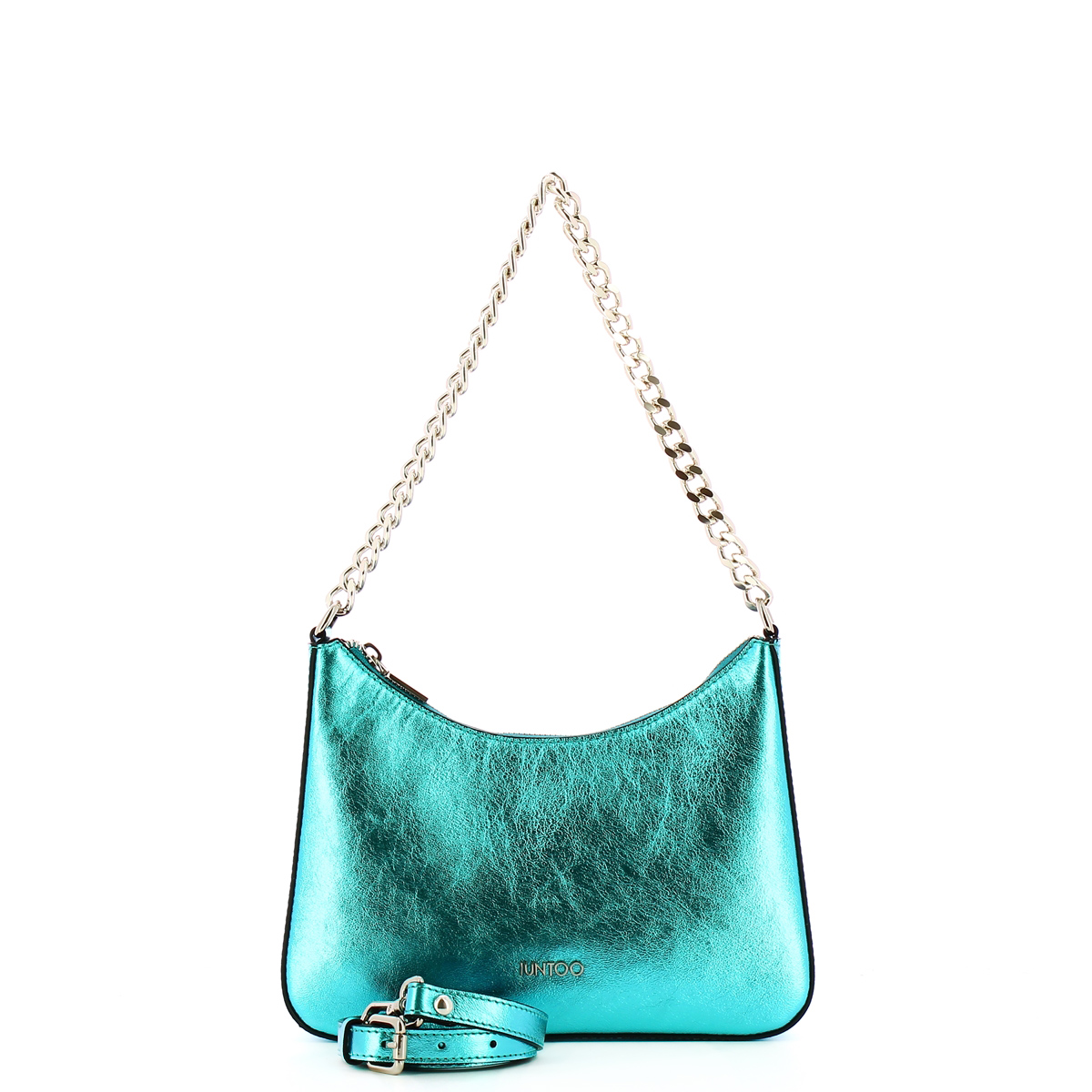 Iuntoo Borsa a spalla Media Eleganza Metallic Acqua - 4 Iuntoo Borsa a spalla Media Eleganza Metallic Acqua - 4