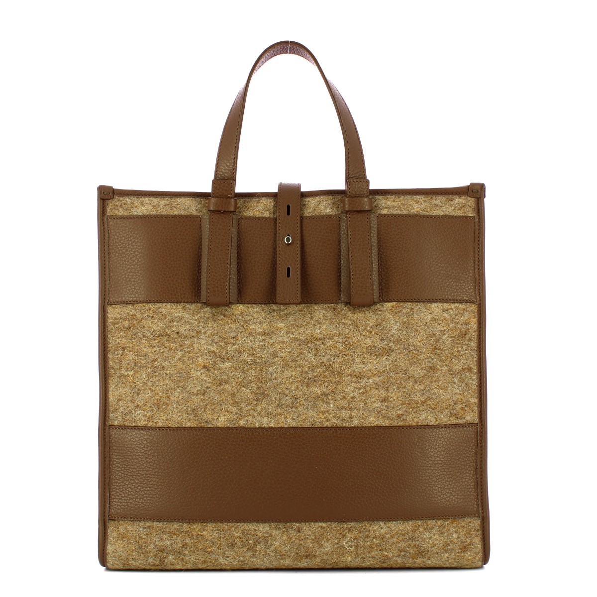 Iuntoo Shopper Grande Caldo Essenziale Fango Lana Cotta Fango - 3