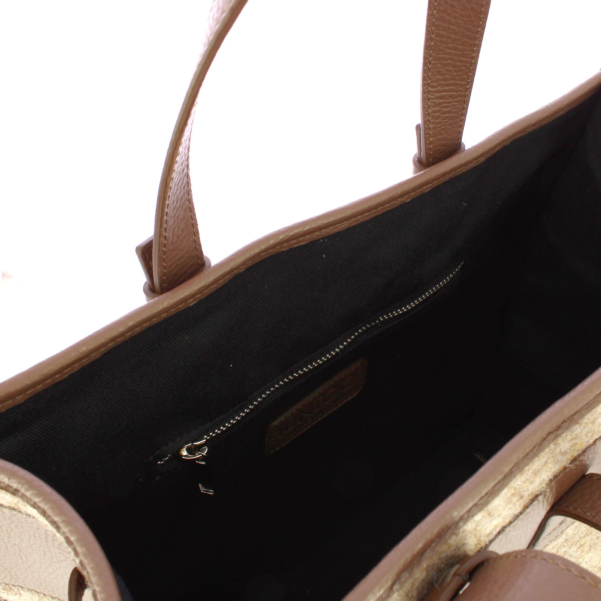 Iuntoo Shopper Grande Caldo Essenziale Fango Lana Cotta Fango - 6