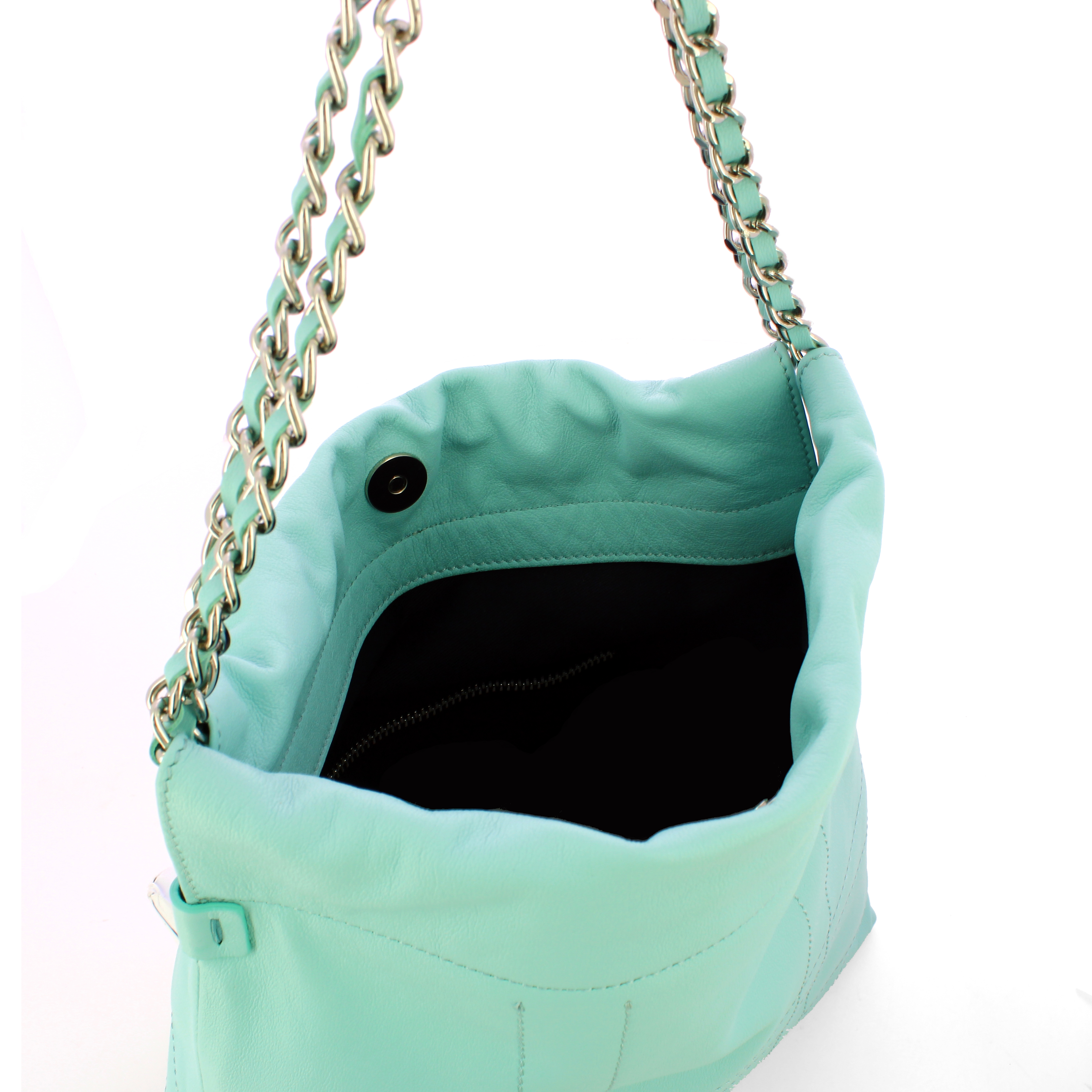 Iuntoo Borsa a spalla Grande Magnetica Celeste - 4 Iuntoo Borsa a spalla Grande Magnetica Celeste - 4
