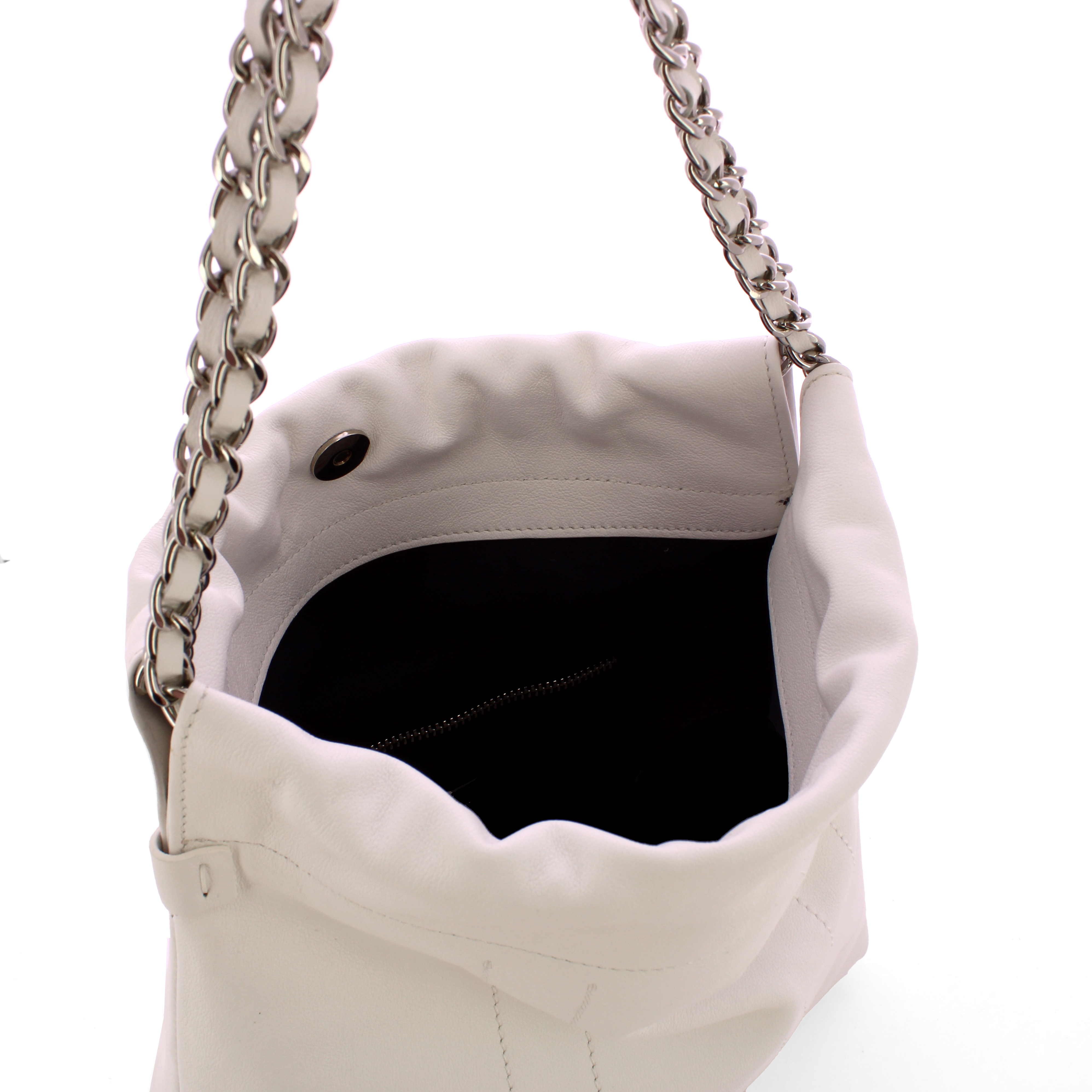 Iuntoo Borsa a spalla Grande Magnetica Bianco - 4 Iuntoo Borsa a spalla Grande Magnetica Bianco - 4