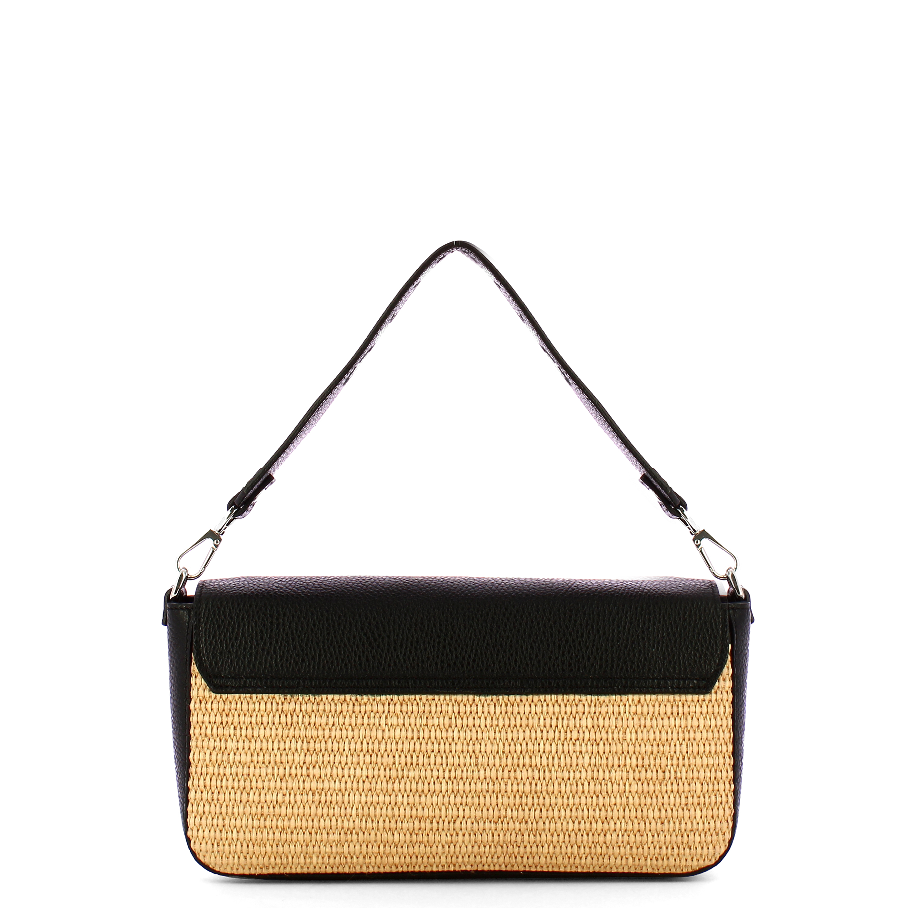 Iuntoo Sottospalla Grande Essenziale Raffia Naturale Nero - 3