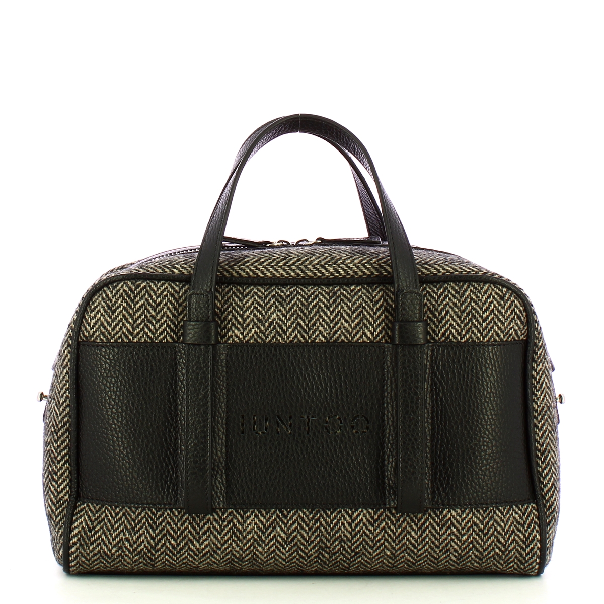 Iuntoo Bauletto Piccolo Spigato Nero - 1 Iuntoo Bauletto Piccolo Spigato Nero - 1