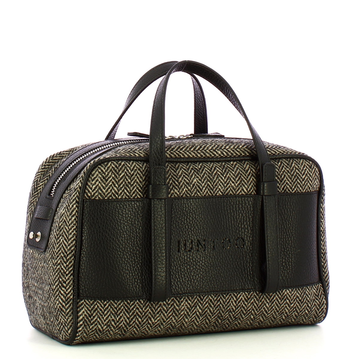 Iuntoo Bauletto Piccolo Spigato Nero - 2 Iuntoo Bauletto Piccolo Spigato Nero - 2