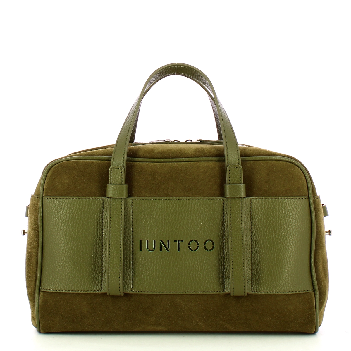 Iuntoo Bauletto Piccolo Camoscio Verde - 1 Iuntoo Bauletto Piccolo Camoscio Verde - 1