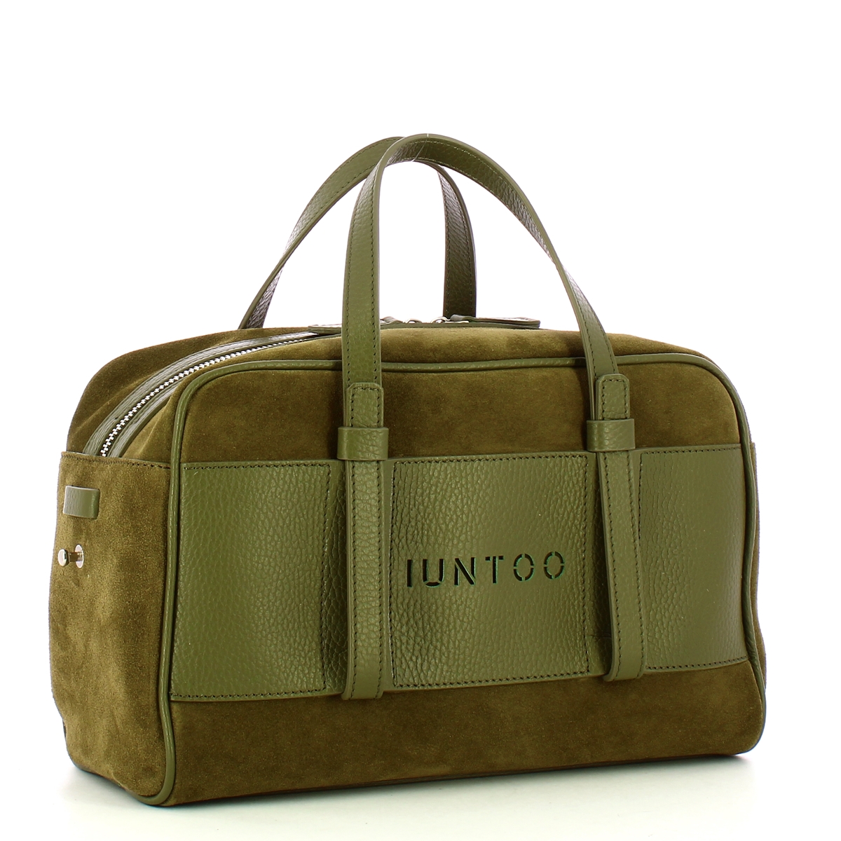 Iuntoo Bauletto Piccolo Camoscio Verde - 2 Iuntoo Bauletto Piccolo Camoscio Verde - 2