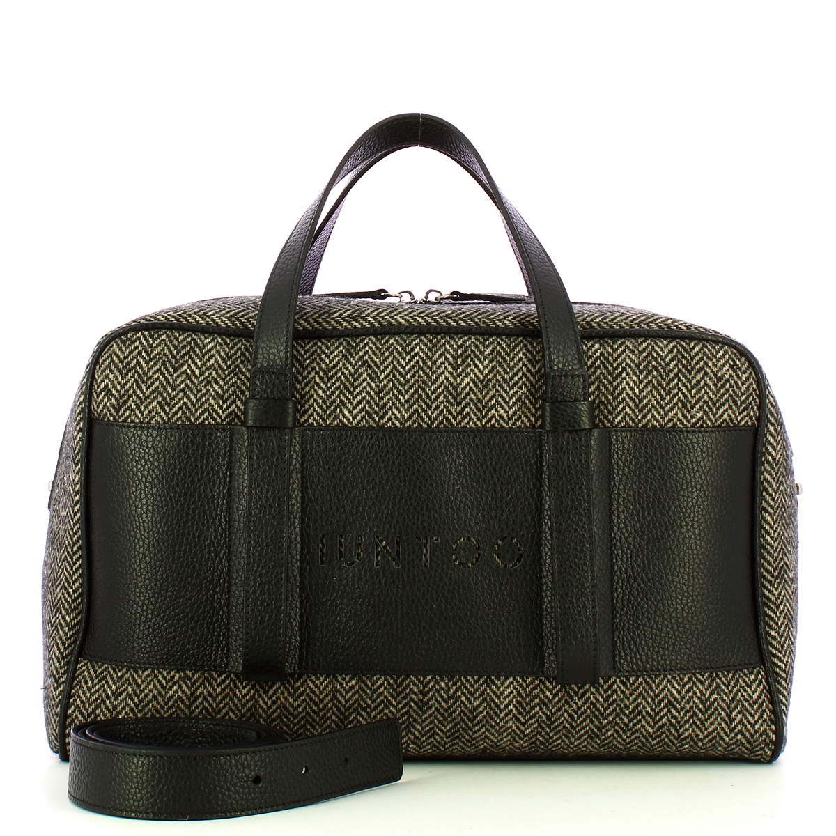 Iuntoo Bauletto Grande Spigato Nero - 4
