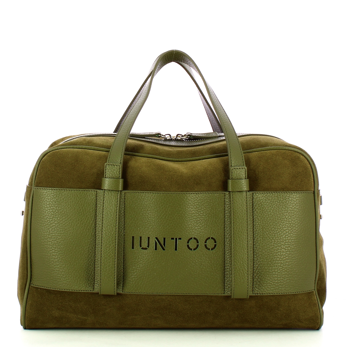 Iuntoo Bauletto Grande Camoscio Verde - 1