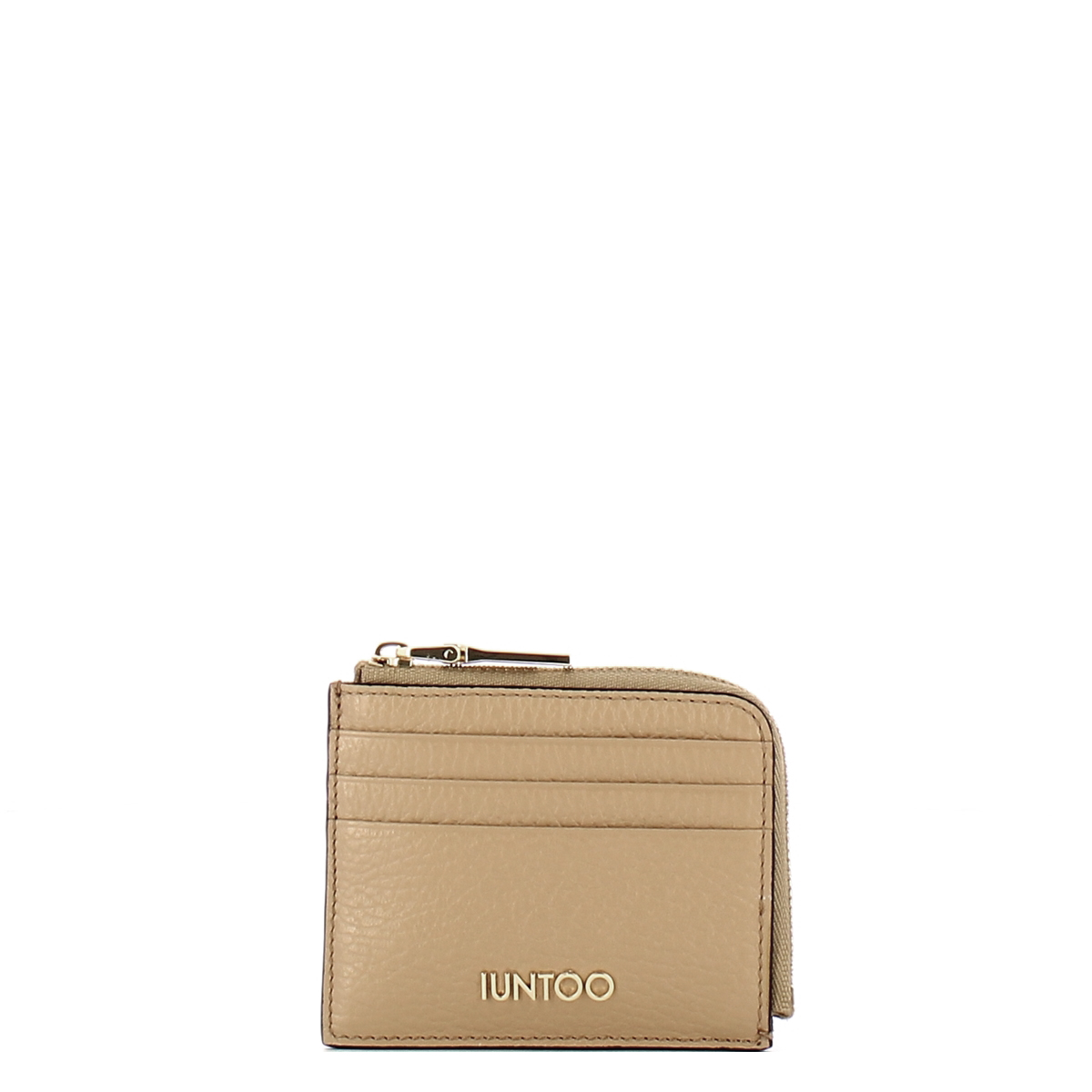 Iuntoo Portafoglio Zip Credit Card Armonia Cammello - 1