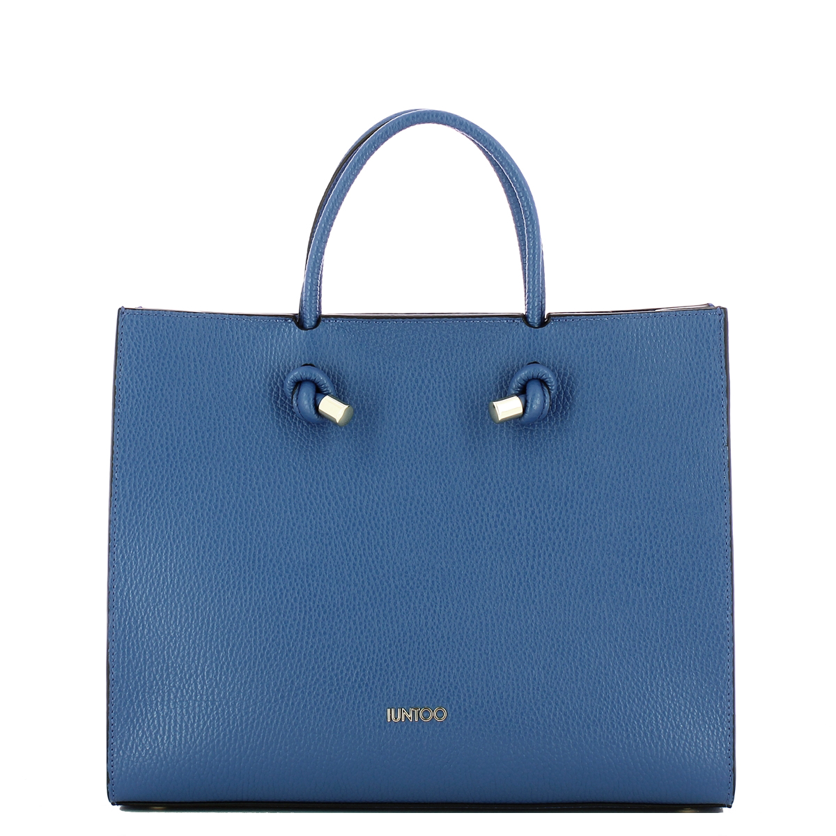 Iuntoo Borsa a mano Grande Nodo Armonia Bluette - 1 Iuntoo Borsa a mano Grande Nodo Armonia Bluette - 1