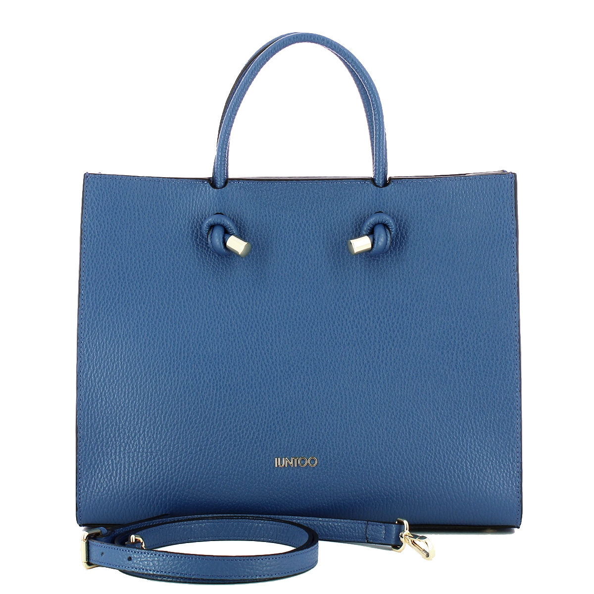 Iuntoo Borsa a mano Grande Nodo Armonia Bluette - 4 Iuntoo Borsa a mano Grande Nodo Armonia Bluette - 4