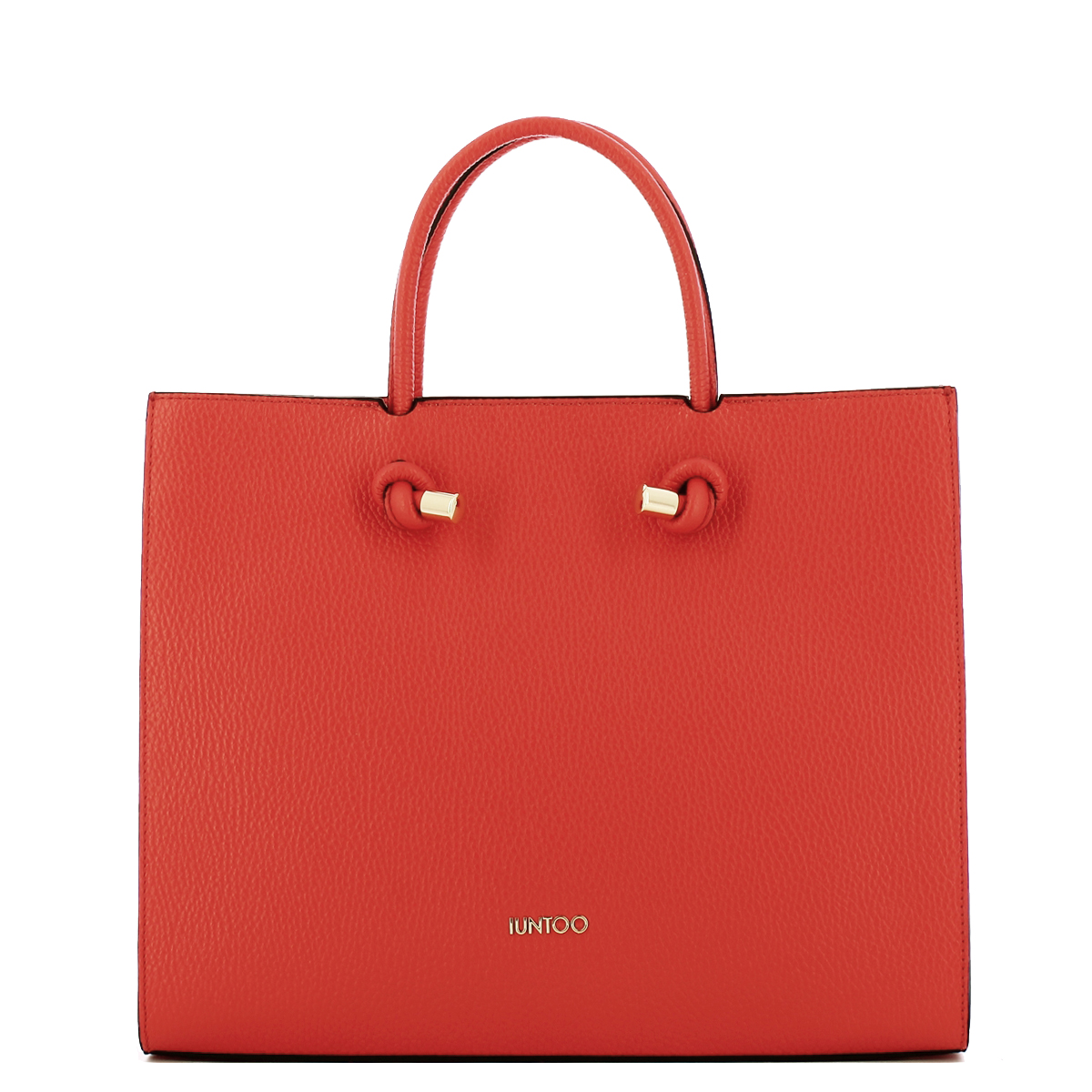 Iuntoo Borsa a mano Grande Nodo Armonia Arancio - 1 Iuntoo Borsa a mano Grande Nodo Armonia Arancio - 1