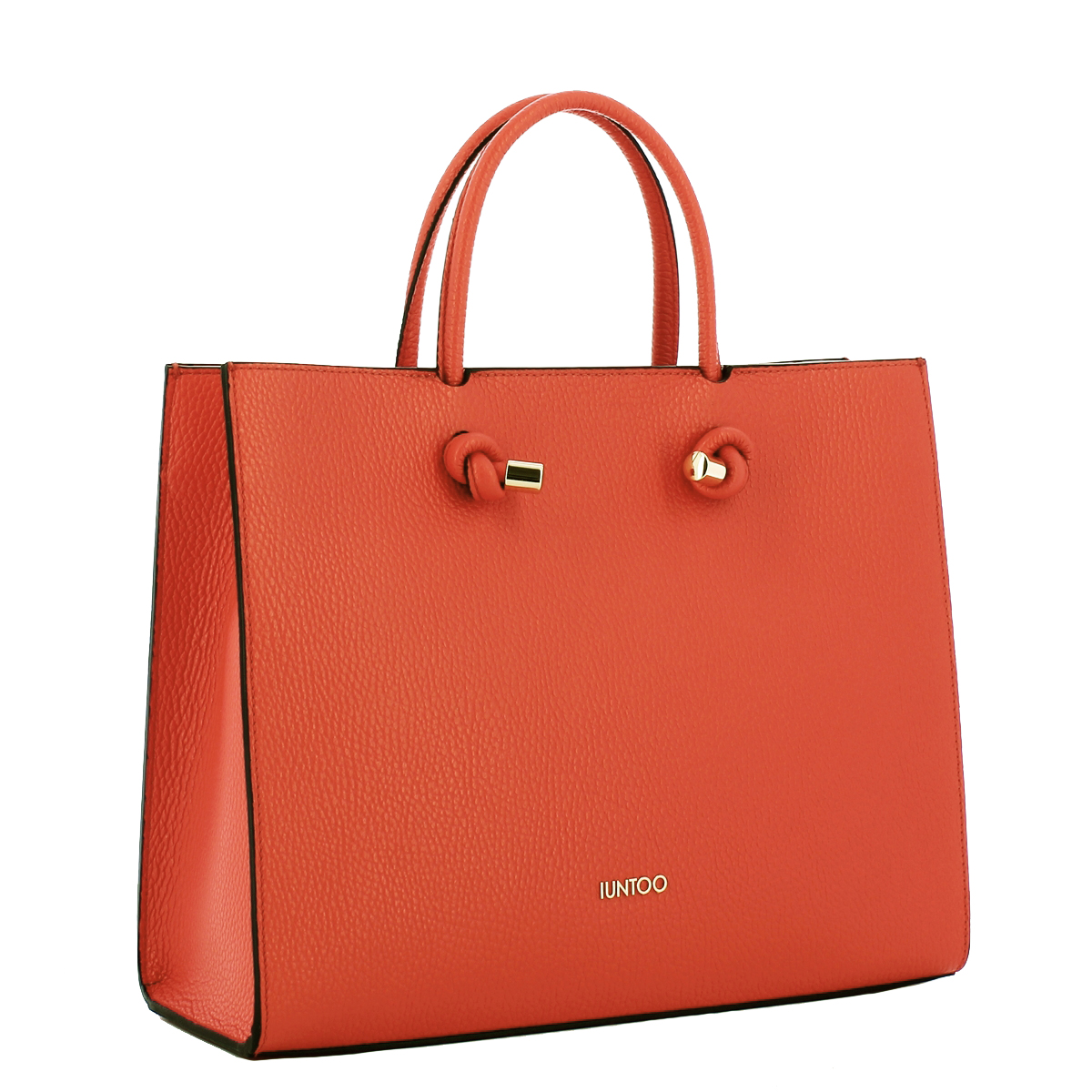 Iuntoo Borsa a mano Grande Nodo Armonia Arancio - 2 Iuntoo Borsa a mano Grande Nodo Armonia Arancio - 2