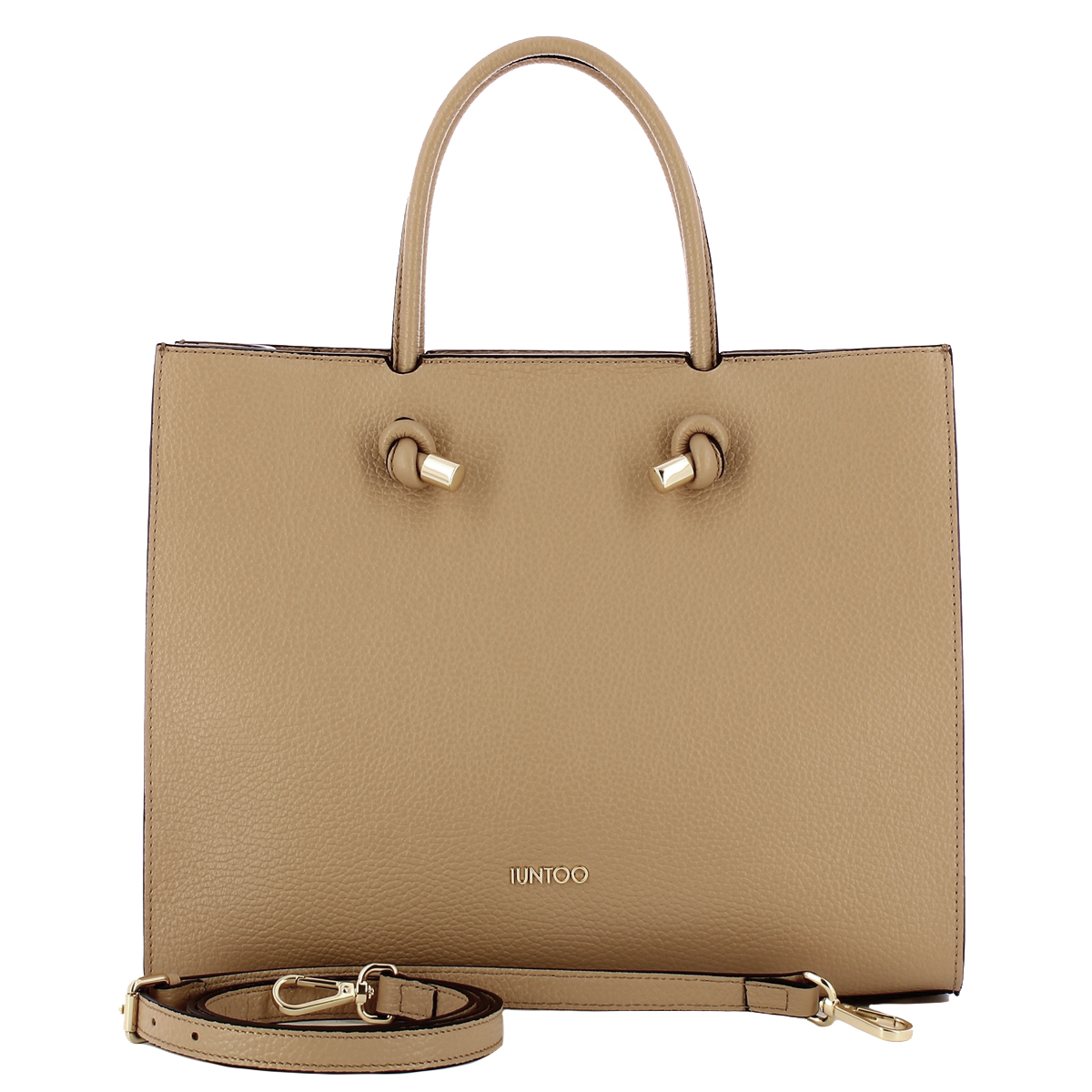 Iuntoo Borsa a mano Grande Nodo Armonia Cammello - 4 Iuntoo Borsa a mano Grande Nodo Armonia Cammello - 4
