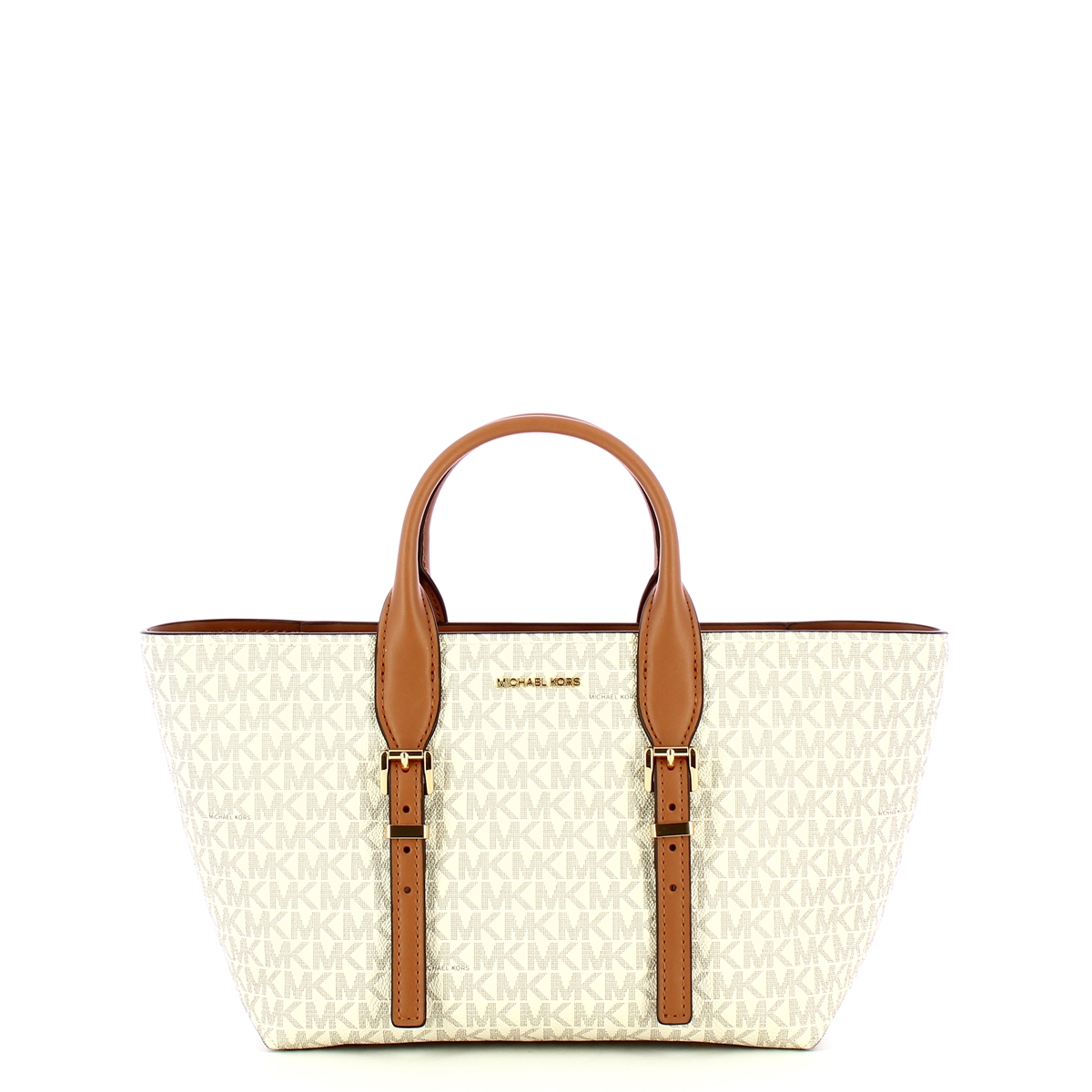 Michael Kors Borsa a mano Moore Small Vanilla/Acorn - 1