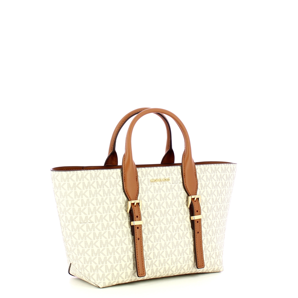 Michael Kors Borsa a mano Moore Small Vanilla/Acorn - 2