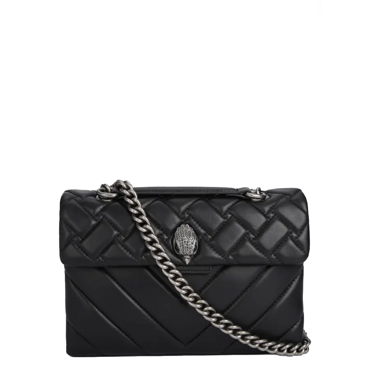 KUGE Borsa a spalla Kensington Bag Large Black Comb - 1
