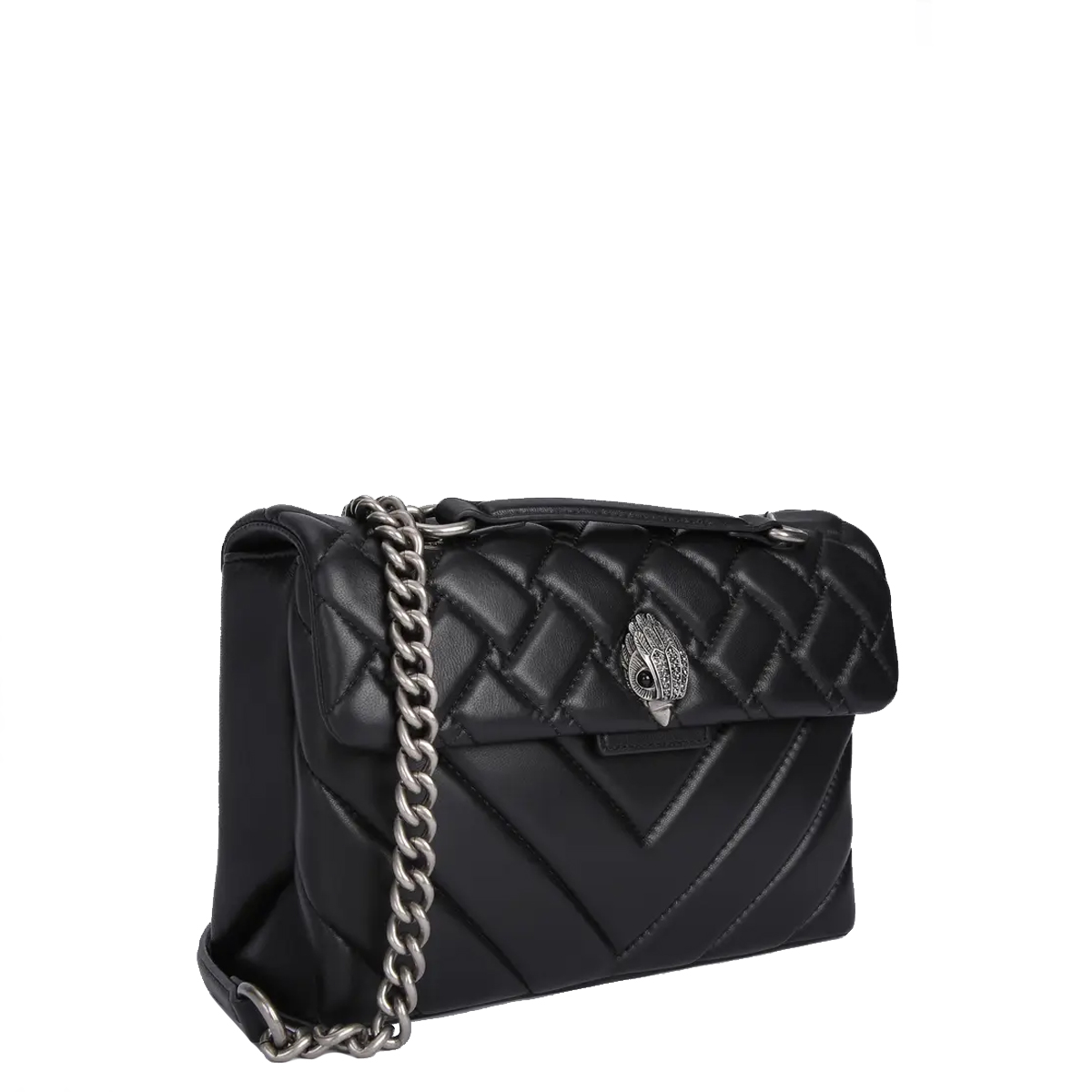 KUGE Borsa a spalla Kensington Bag Large Black Comb - 3