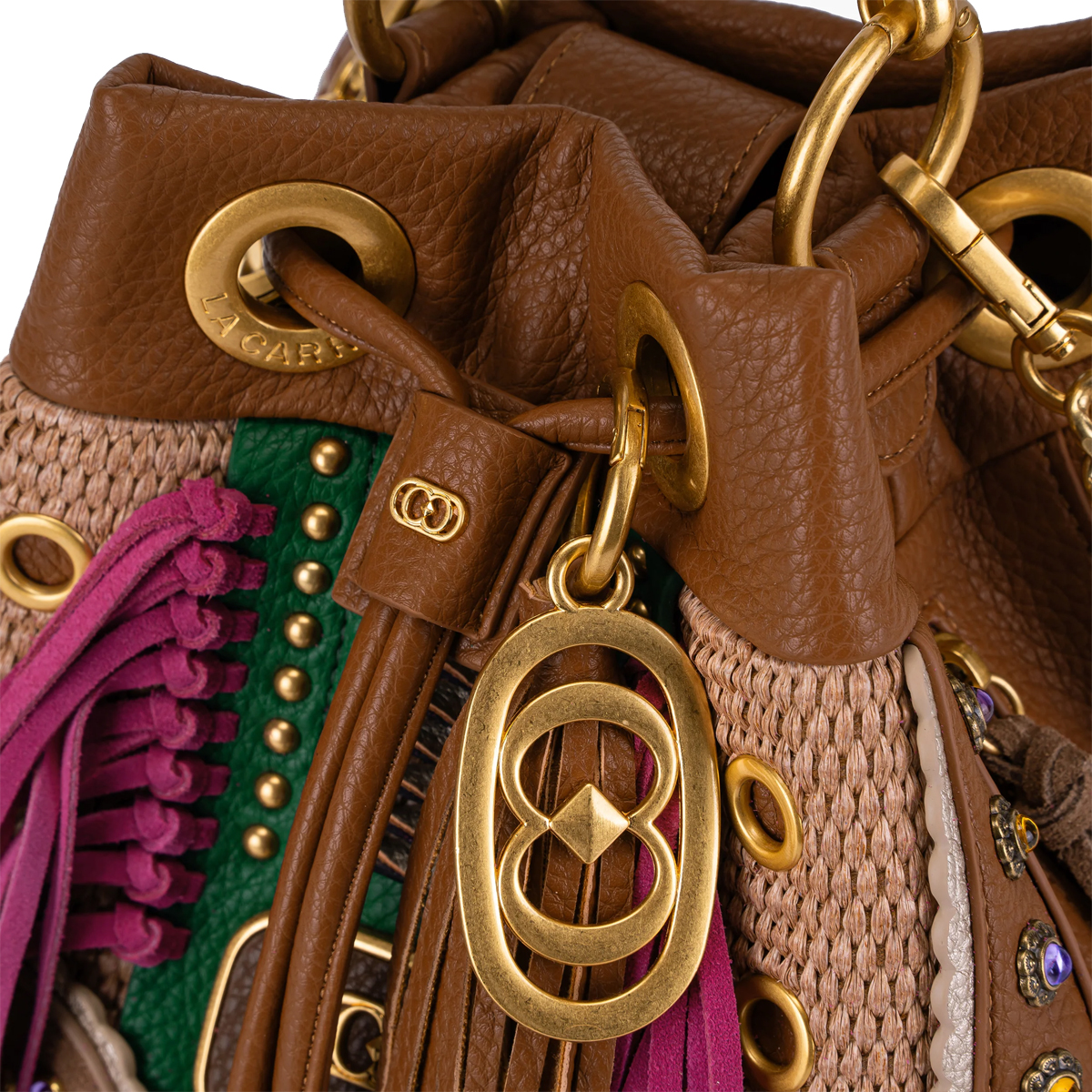 La Carrie Borsa a Secchiello Ficus Multicolor - 5 La Carrie Borsa a Secchiello Ficus Multicolor - 5
