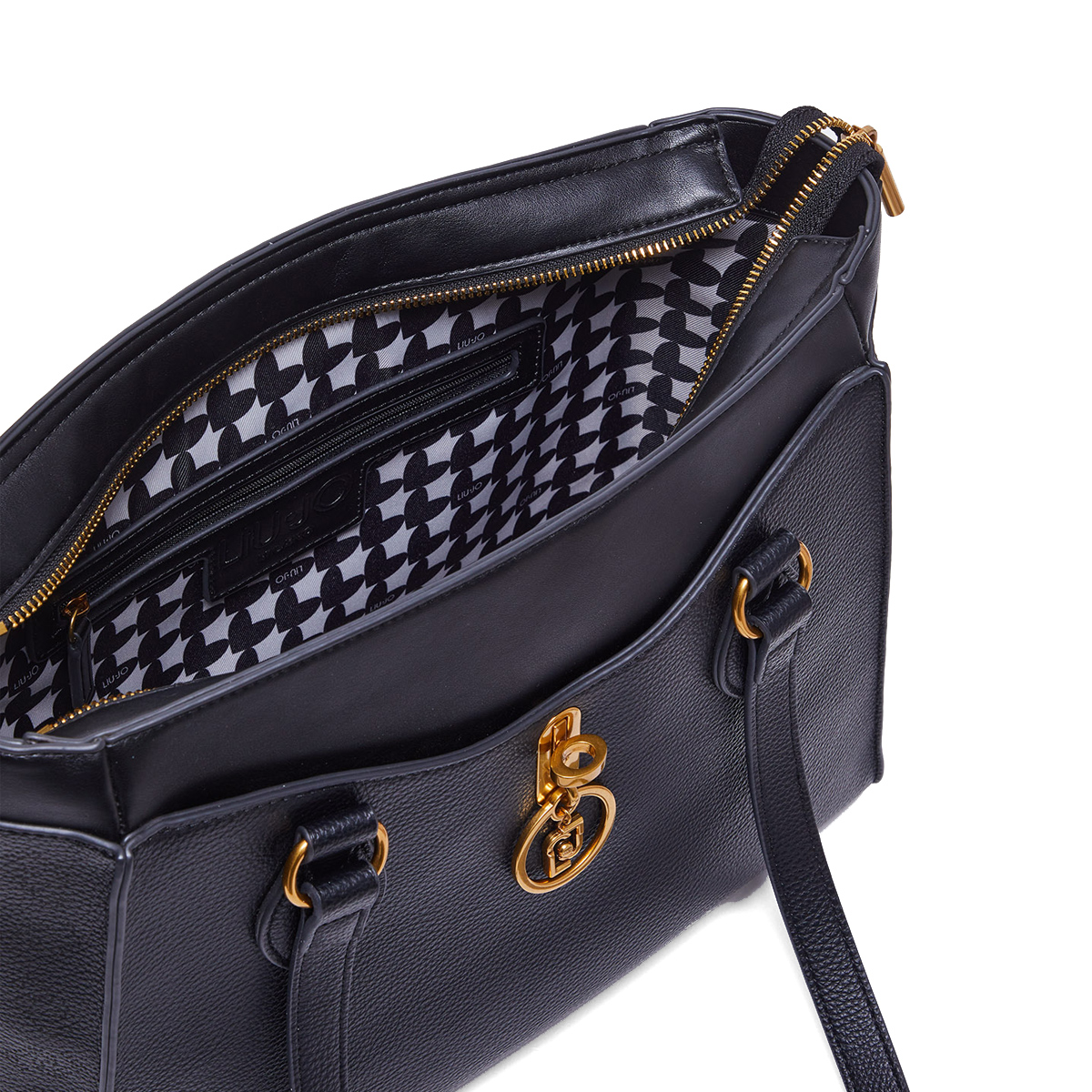 Liu Jo Shopper Ecosostenibile con charm Black - 5 Liu Jo Shopper Ecosostenibile con charm Black - 5