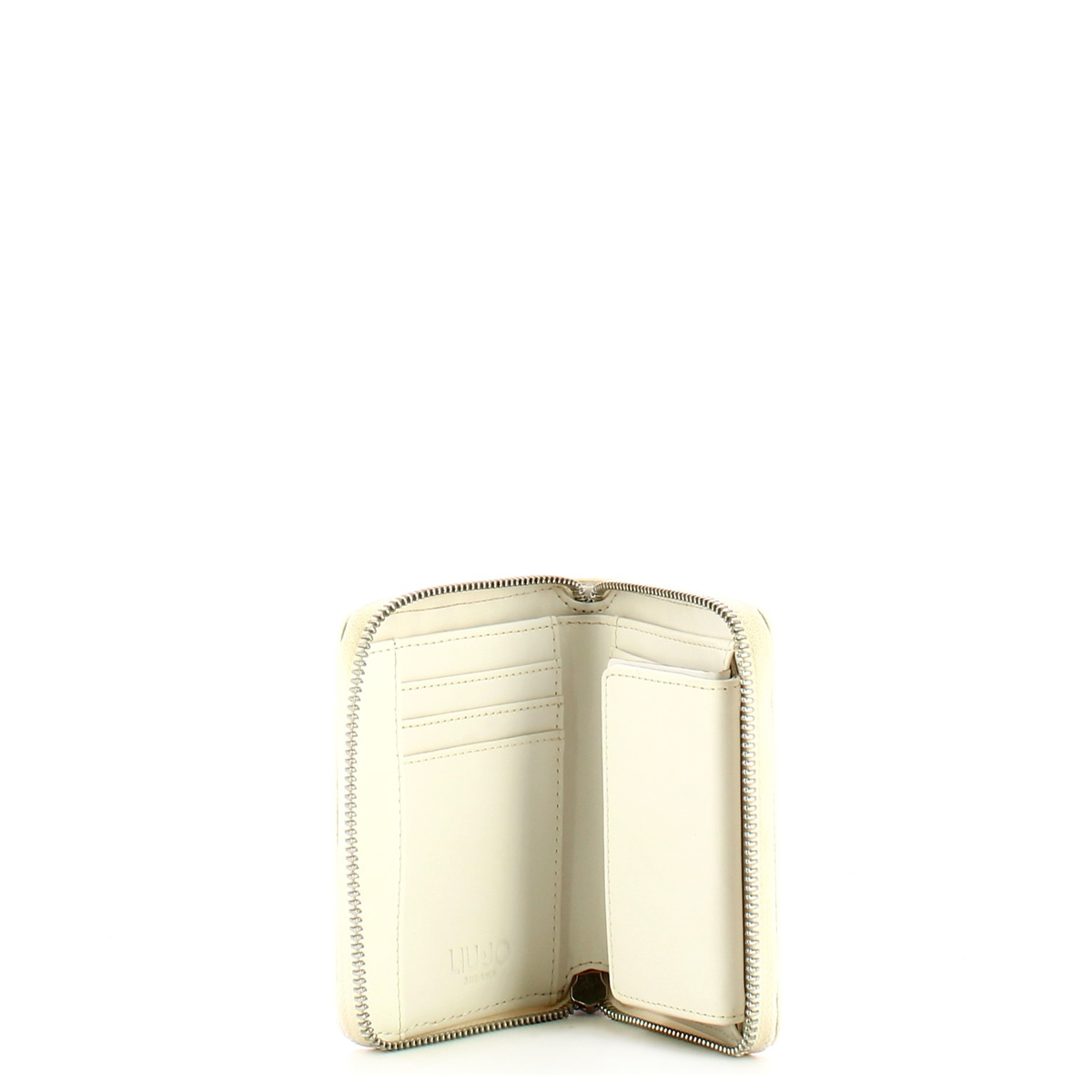 Liu Jo Portafoglio Piccolo Ecosostenibile Zip Around Off White - 3 Liu Jo Portafoglio Piccolo Ecosostenibile Zip Around Off White - 3