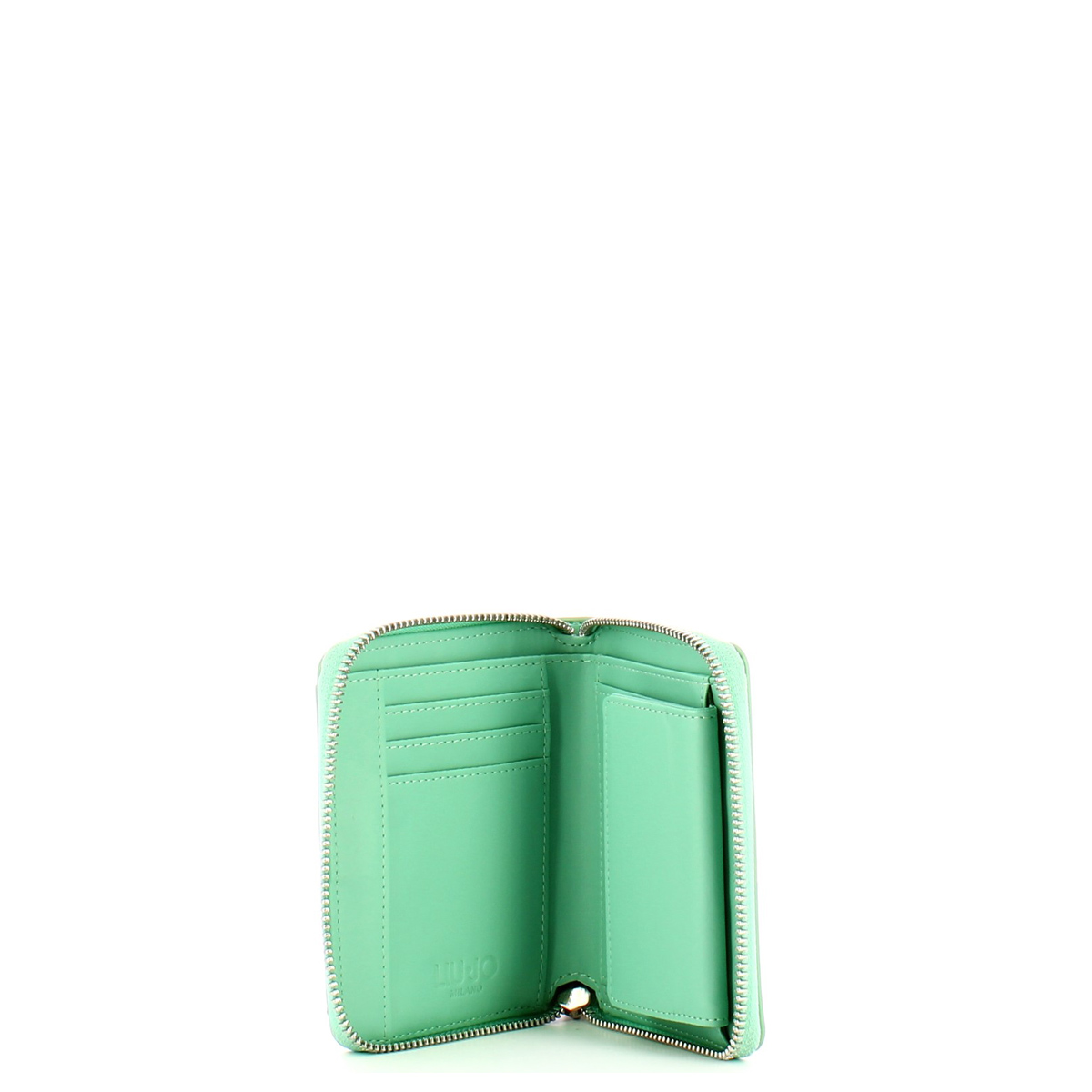 Liu Jo Portafoglio Piccolo Ecosostenibile Zip Around Dust Jade - 3 Liu Jo Portafoglio Piccolo Ecosostenibile Zip Around Dust Jade - 3