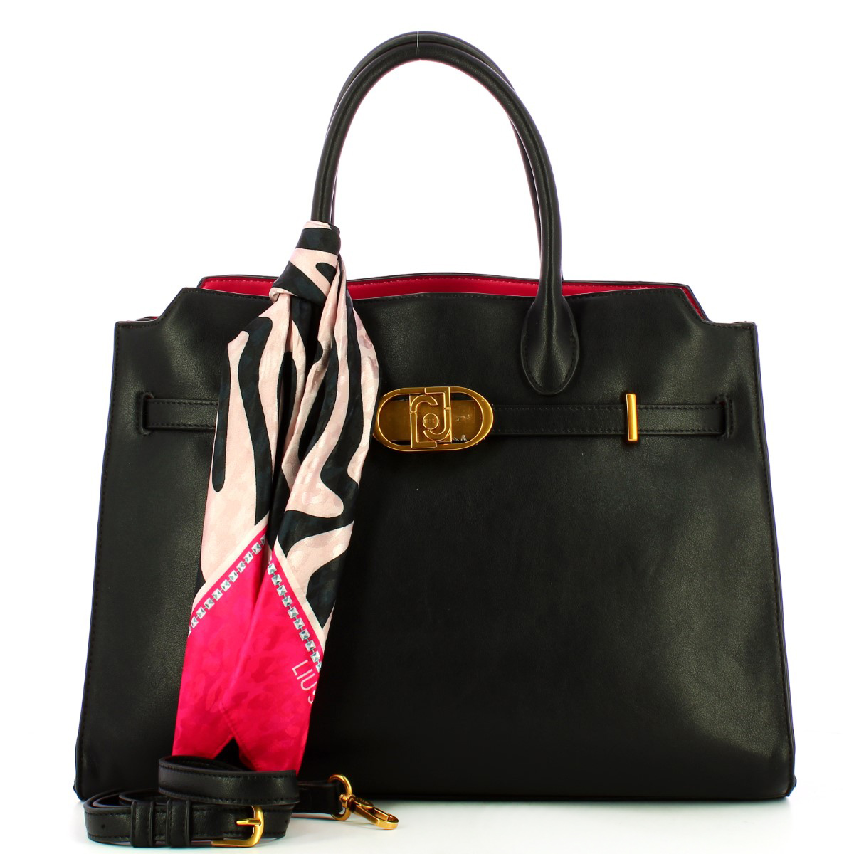 Liu Jo Borsa a mano Large con foulard Nero - 4 Liu Jo Borsa a mano Large con foulard Nero - 4