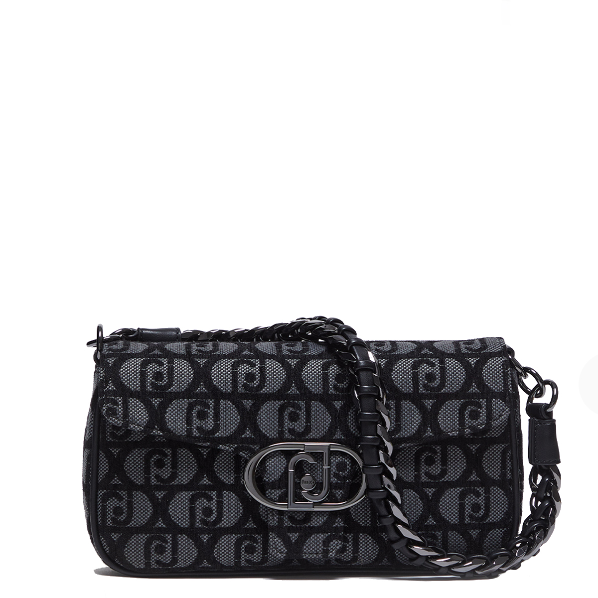 Liu Jo Borsa a spalla logo Jacquard Nero - 1 Liu Jo Borsa a spalla logo Jacquard Nero - 1
