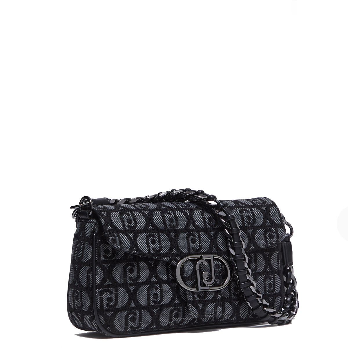 Liu Jo Borsa a spalla logo Jacquard Nero - 3 Liu Jo Borsa a spalla logo Jacquard Nero - 3