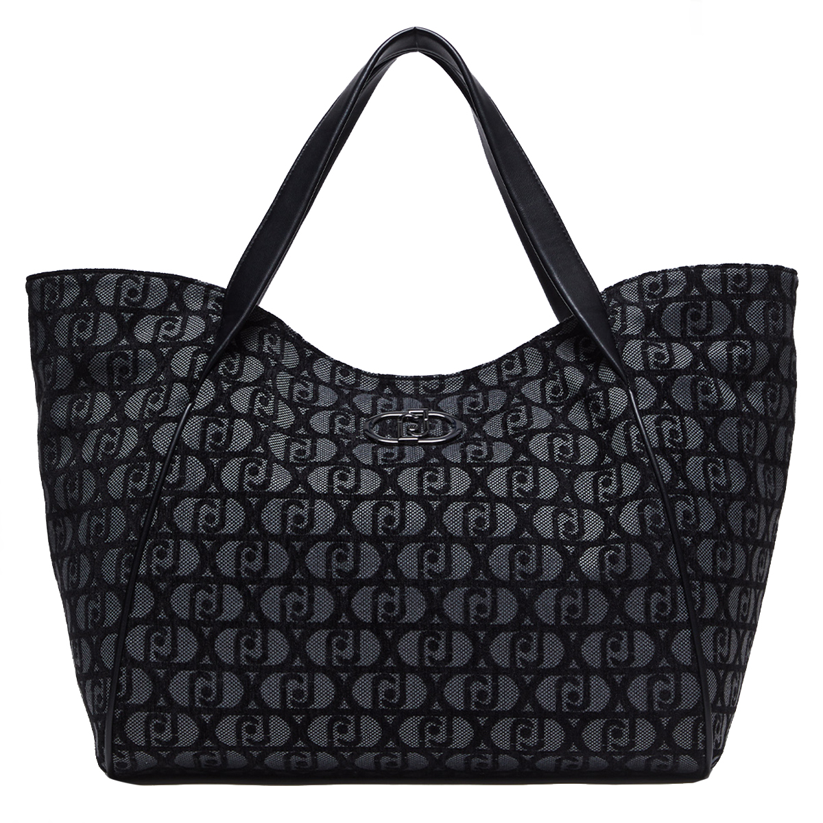 Liu Jo Shopping Bag Jacquard Nero - 1