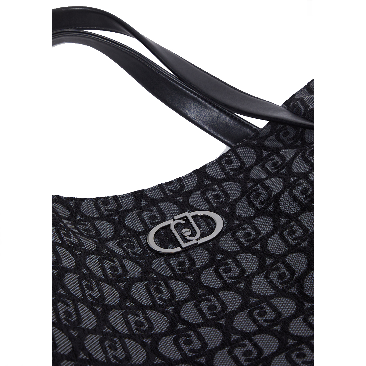 Liu Jo Shopping Bag Jacquard Nero - 6
