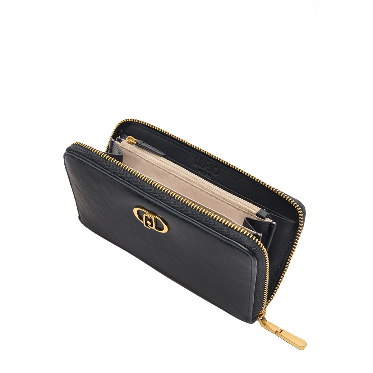 Liu Jo Portafoglio grande Zip Around con Logo Black - 4