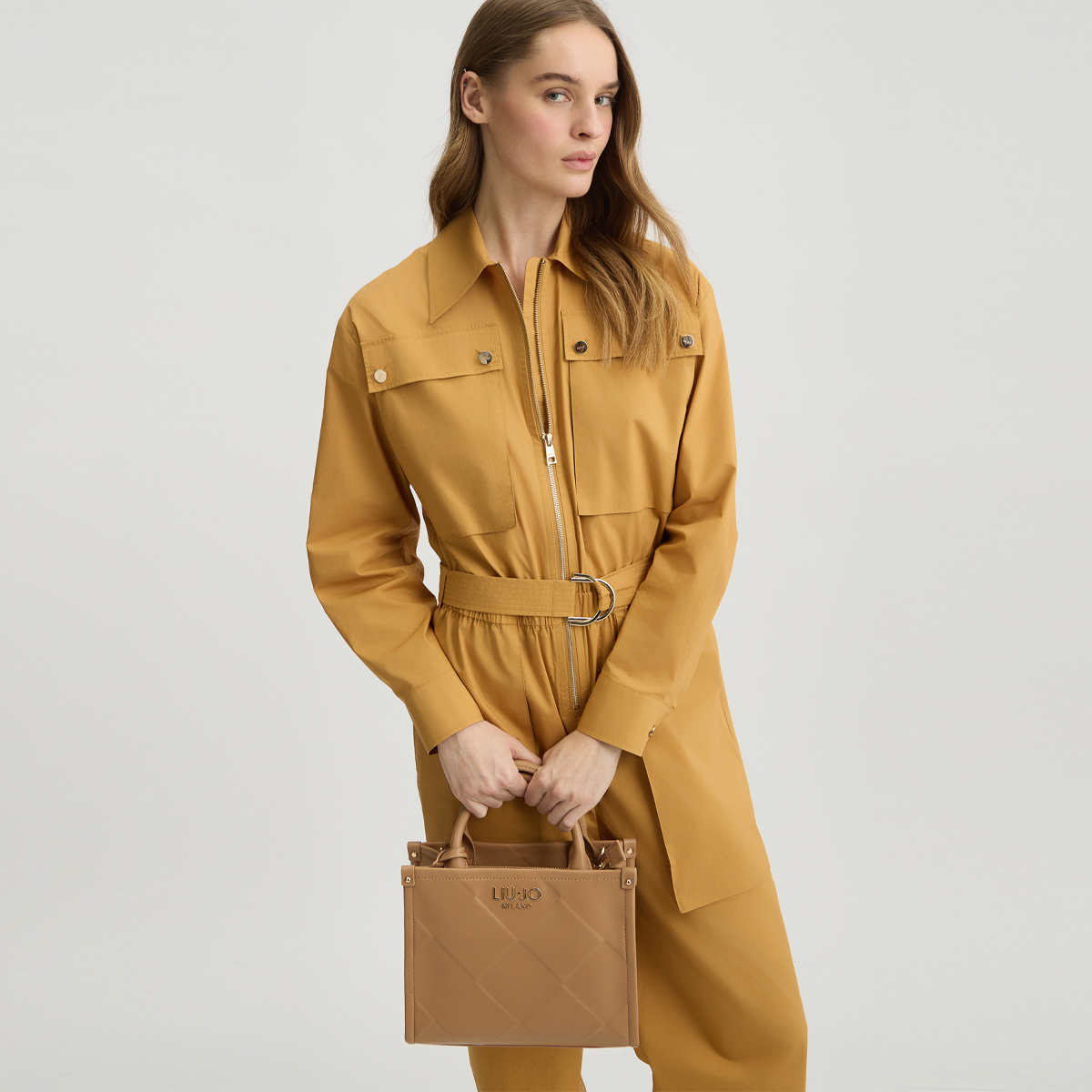 Liu Jo Shopping bag piccola Cammello - 2