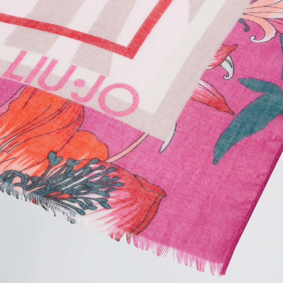 Liu Jo Foulard stamp floreale Sangria - 4