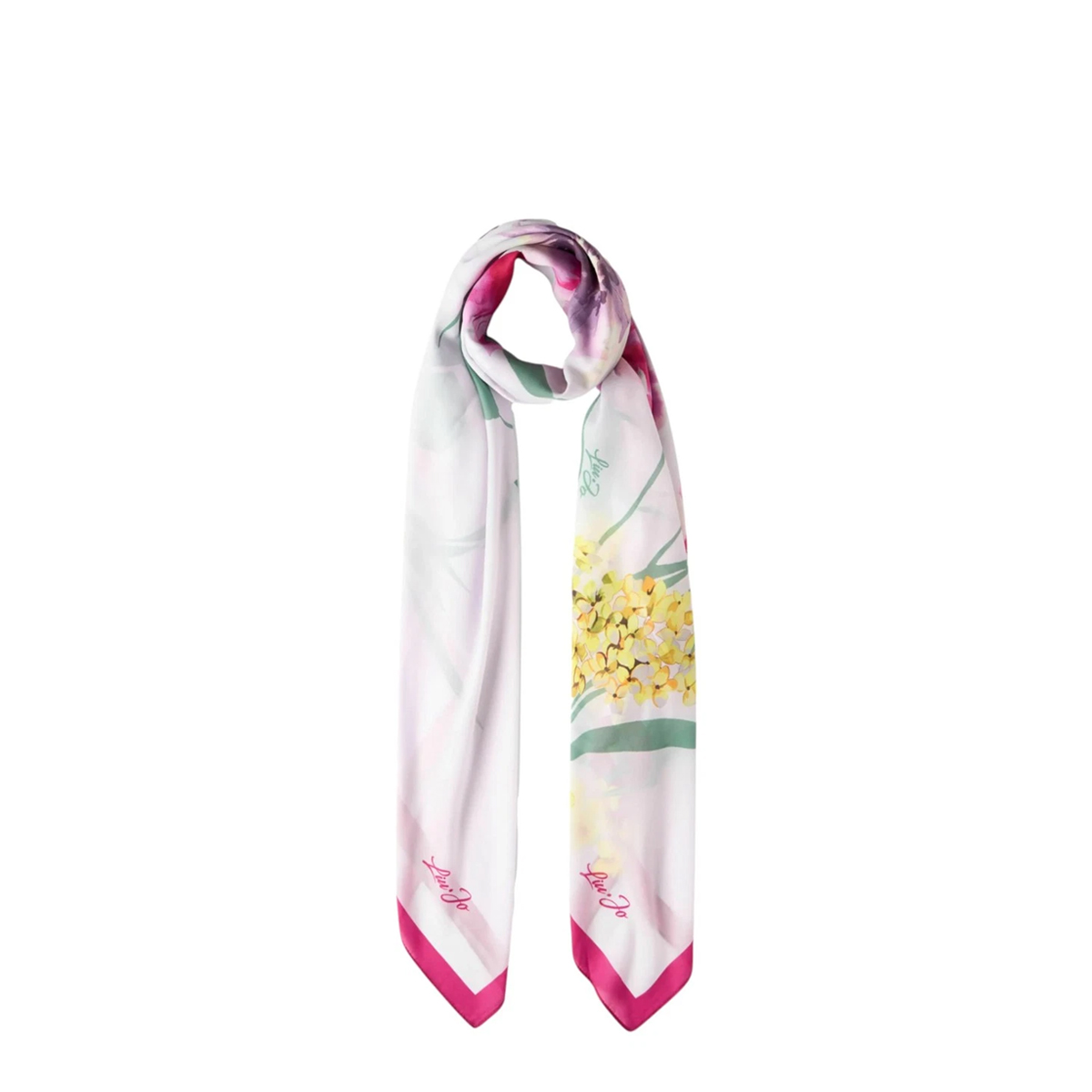 Liu Jo Floral Foulard Pink Berry - 1 Liu Jo Floral Foulard Pink Berry - 1