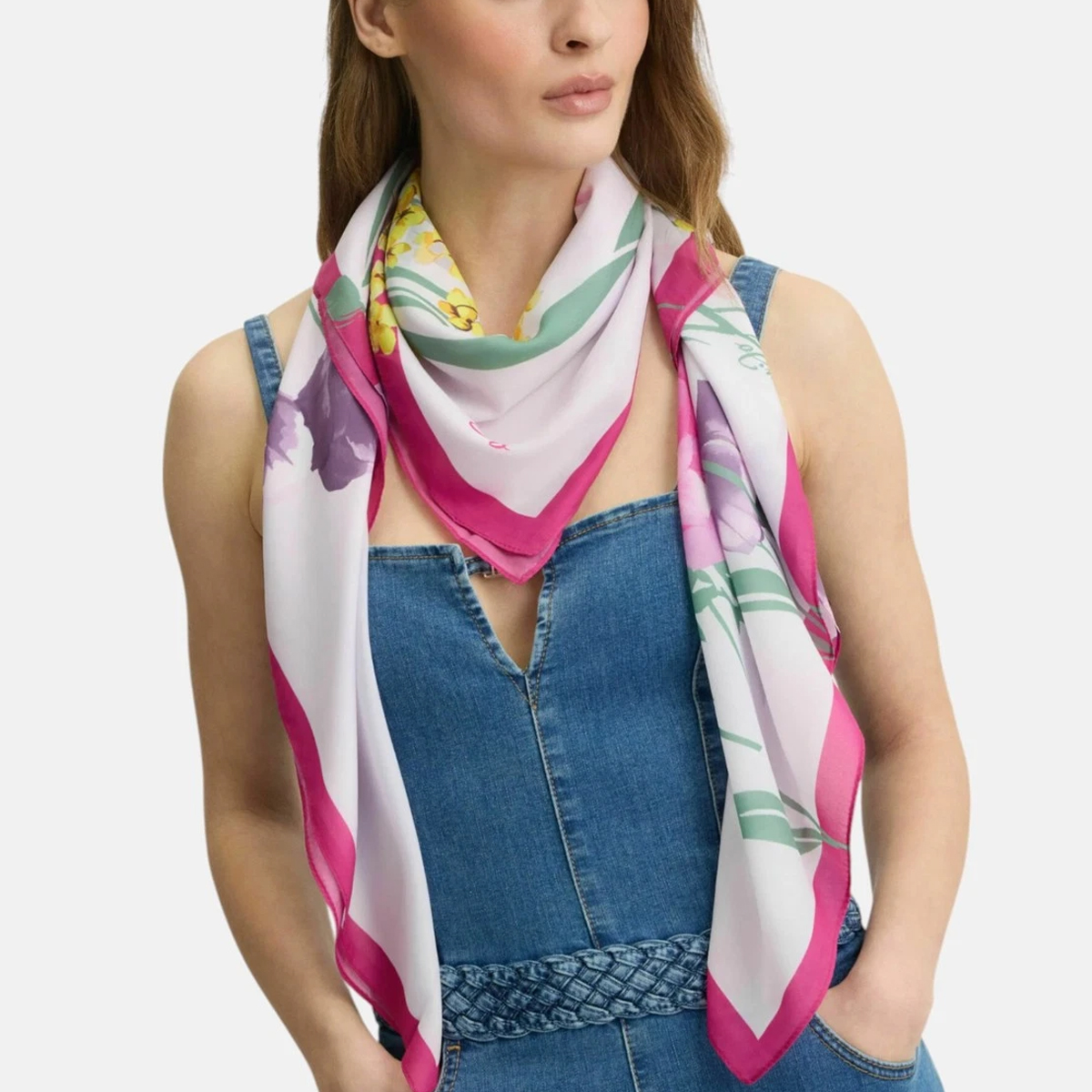 Liu Jo Floral Foulard Pink Berry - 2 Liu Jo Floral Foulard Pink Berry - 2